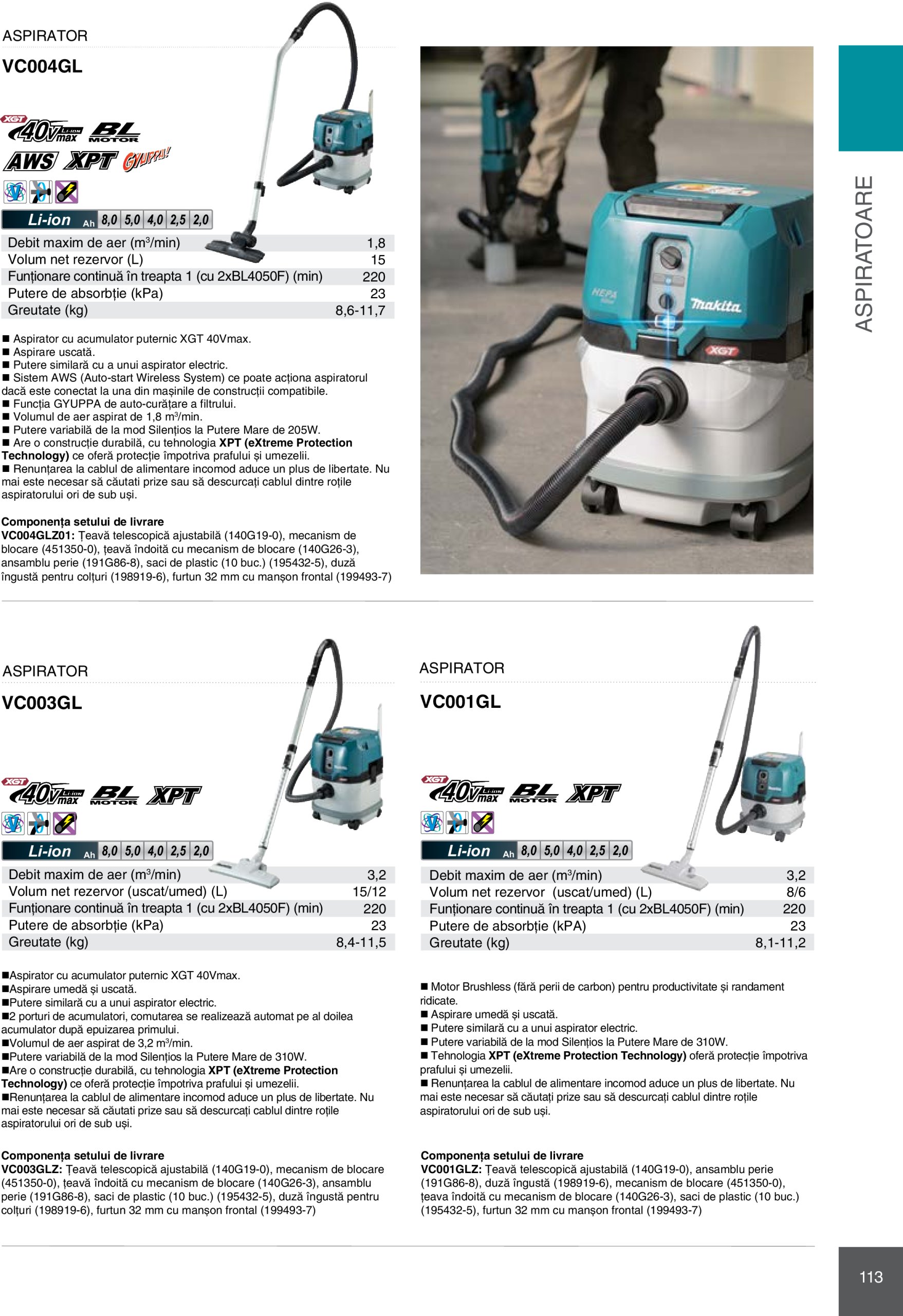 makita - Catalog Makita - Catalog Mașini Profesionale 2025 valabil din 01.01. - 31.12. - page: 113 makita - Catalog Makita - Catalog Mașini Profesionale 2025 valabil din 01.01. - 31.12. - page: 113