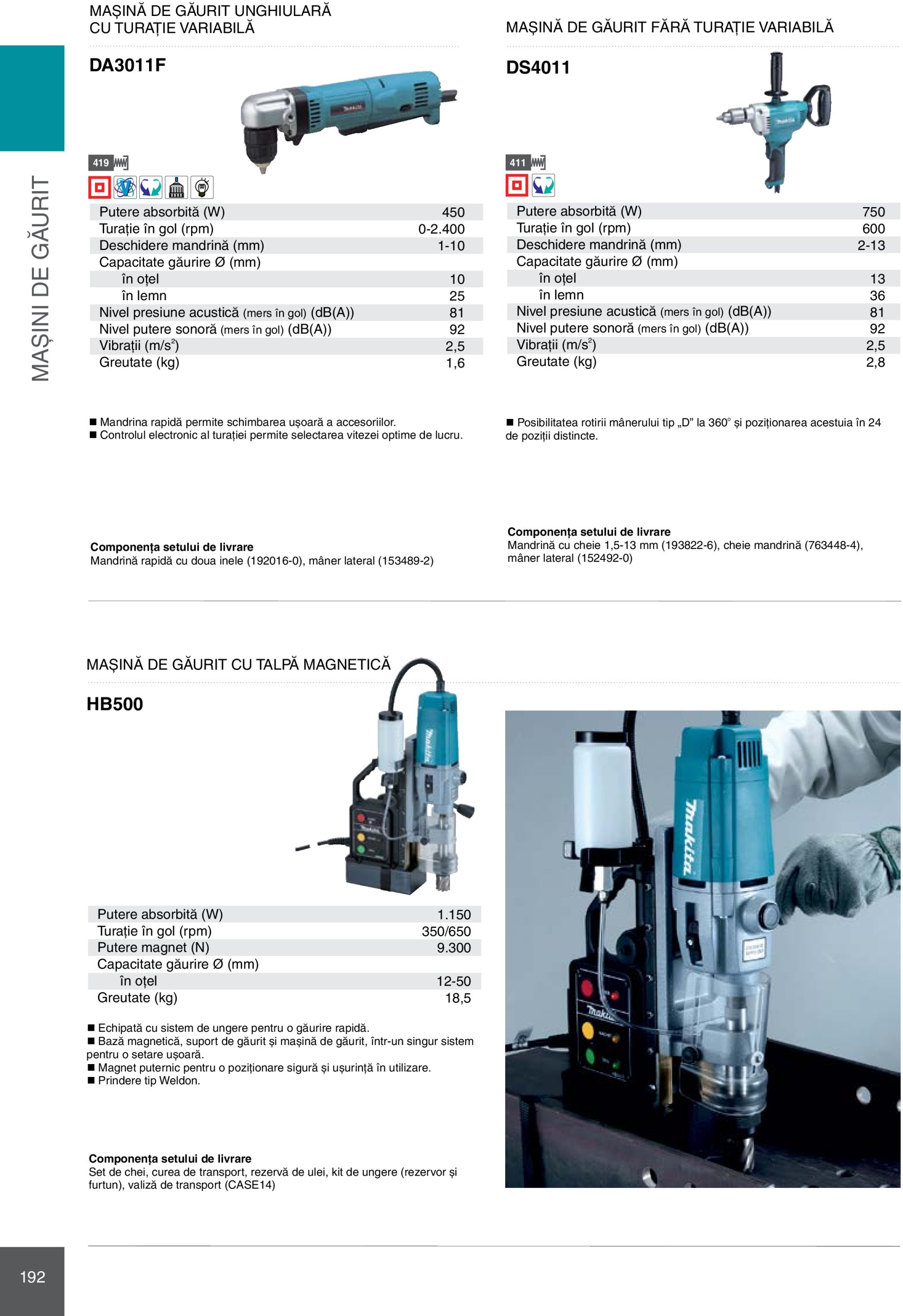 makita - Catalog Makita - Catalog Mașini Profesionale 2025 valabil din 01.01. - 31.12. - page: 192 makita - Catalog Makita - Catalog Mașini Profesionale 2025 valabil din 01.01. - 31.12. - page: 192