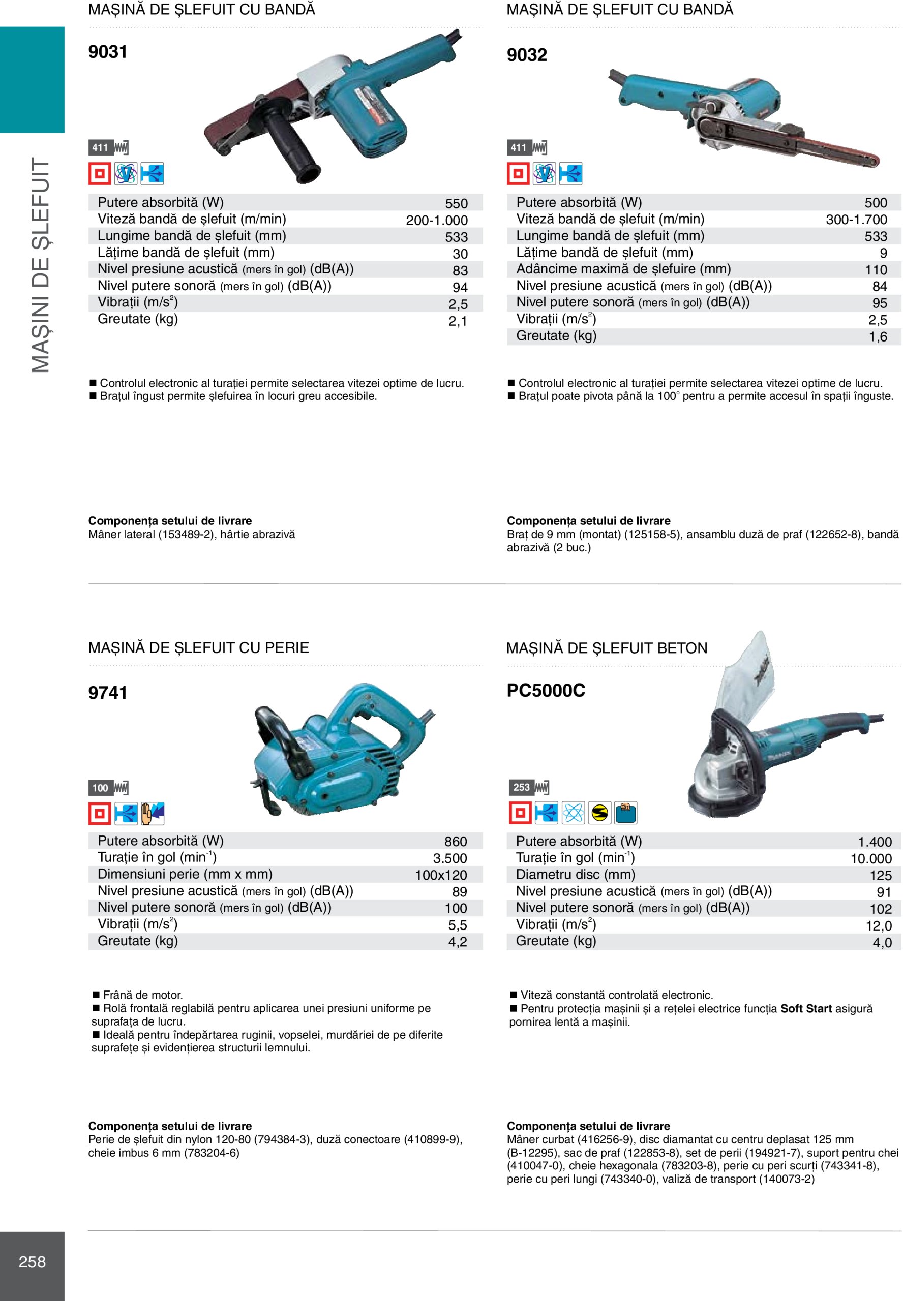 makita - Catalog Makita - Catalog Mașini Profesionale 2025 valabil din 01.01. - 31.12. - page: 258 makita - Catalog Makita - Catalog Mașini Profesionale 2025 valabil din 01.01. - 31.12. - page: 258