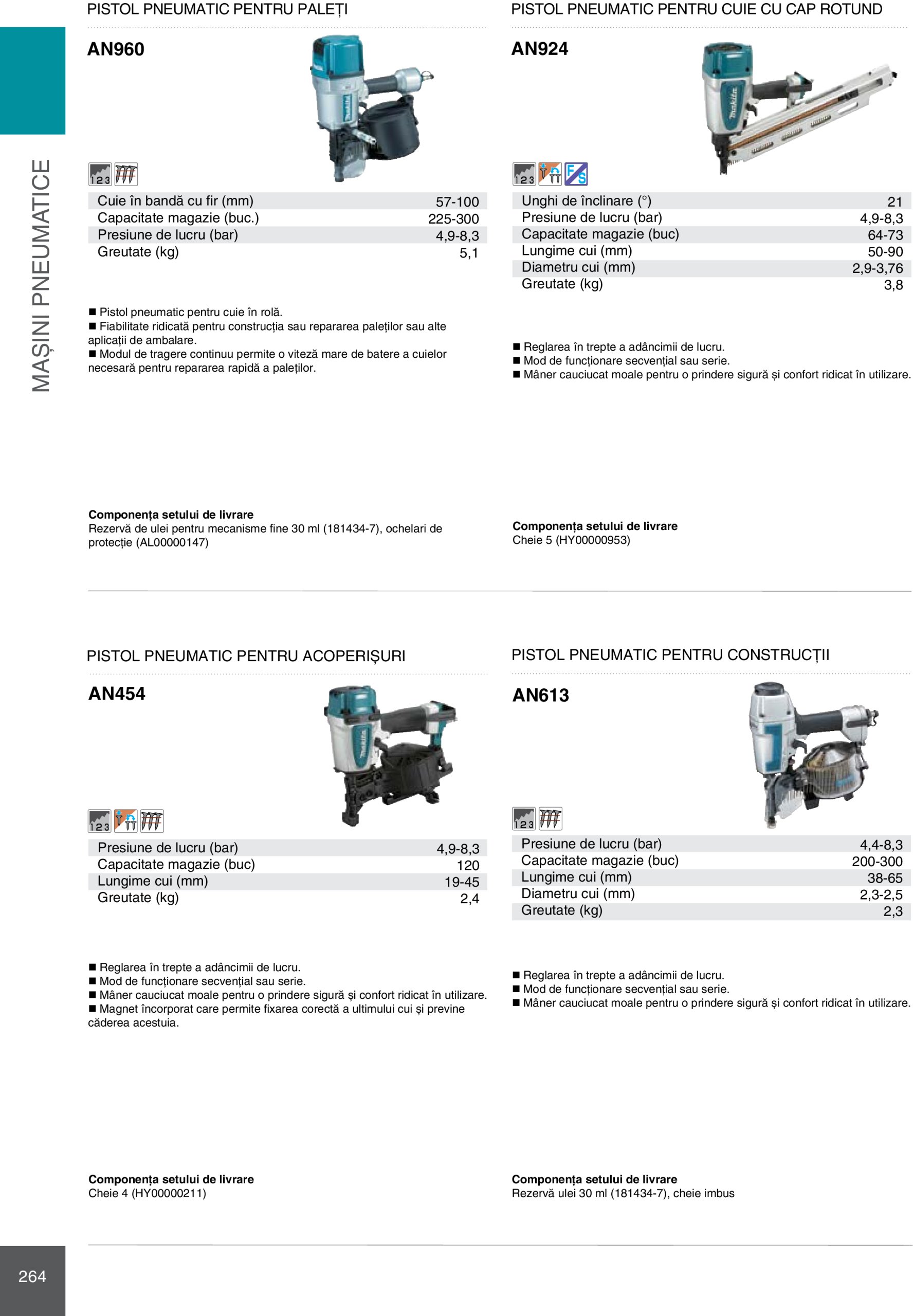 makita - Catalog Makita - Catalog Mașini Profesionale 2025 valabil din 01.01. - 31.12. - page: 264 makita - Catalog Makita - Catalog Mașini Profesionale 2025 valabil din 01.01. - 31.12. - page: 264