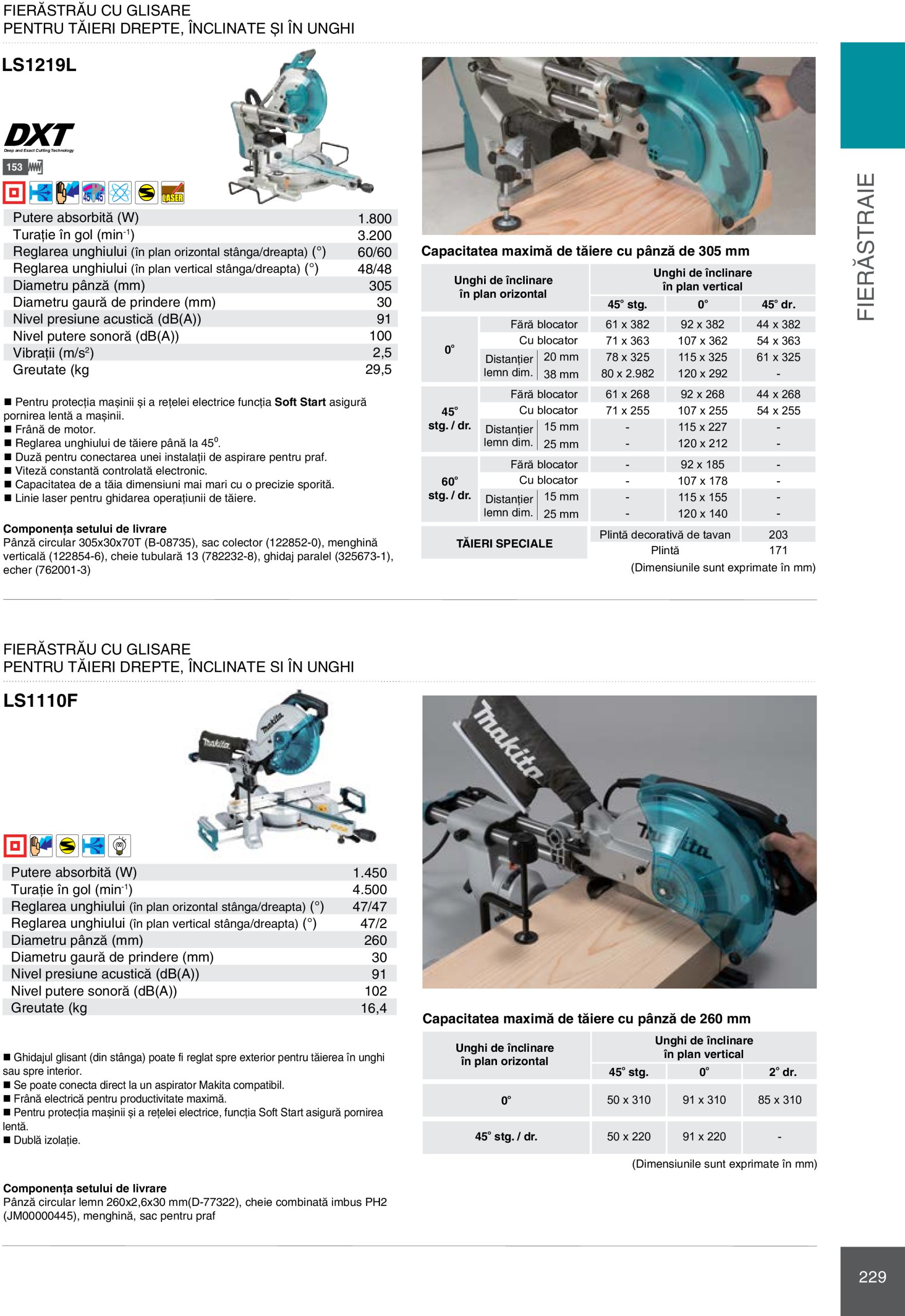makita - Catalog Makita - Catalog Mașini Profesionale 2025 valabil din 01.01. - 31.12. - page: 229 makita - Catalog Makita - Catalog Mașini Profesionale 2025 valabil din 01.01. - 31.12. - page: 229