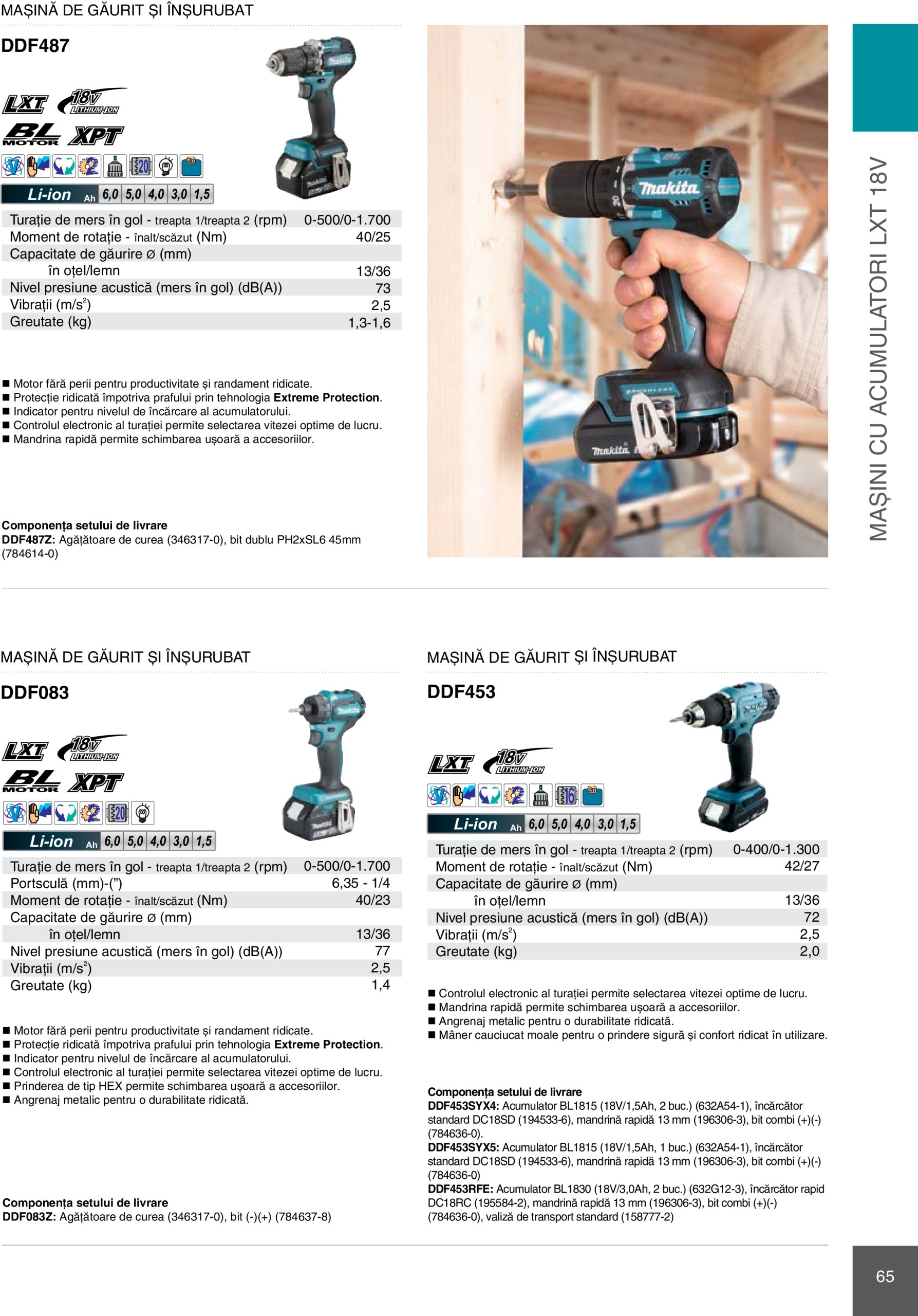 makita - Catalog Makita - Catalog Mașini Profesionale 2025 valabil din 01.01. - 31.12. - page: 65 makita - Catalog Makita - Catalog Mașini Profesionale 2025 valabil din 01.01. - 31.12. - page: 65