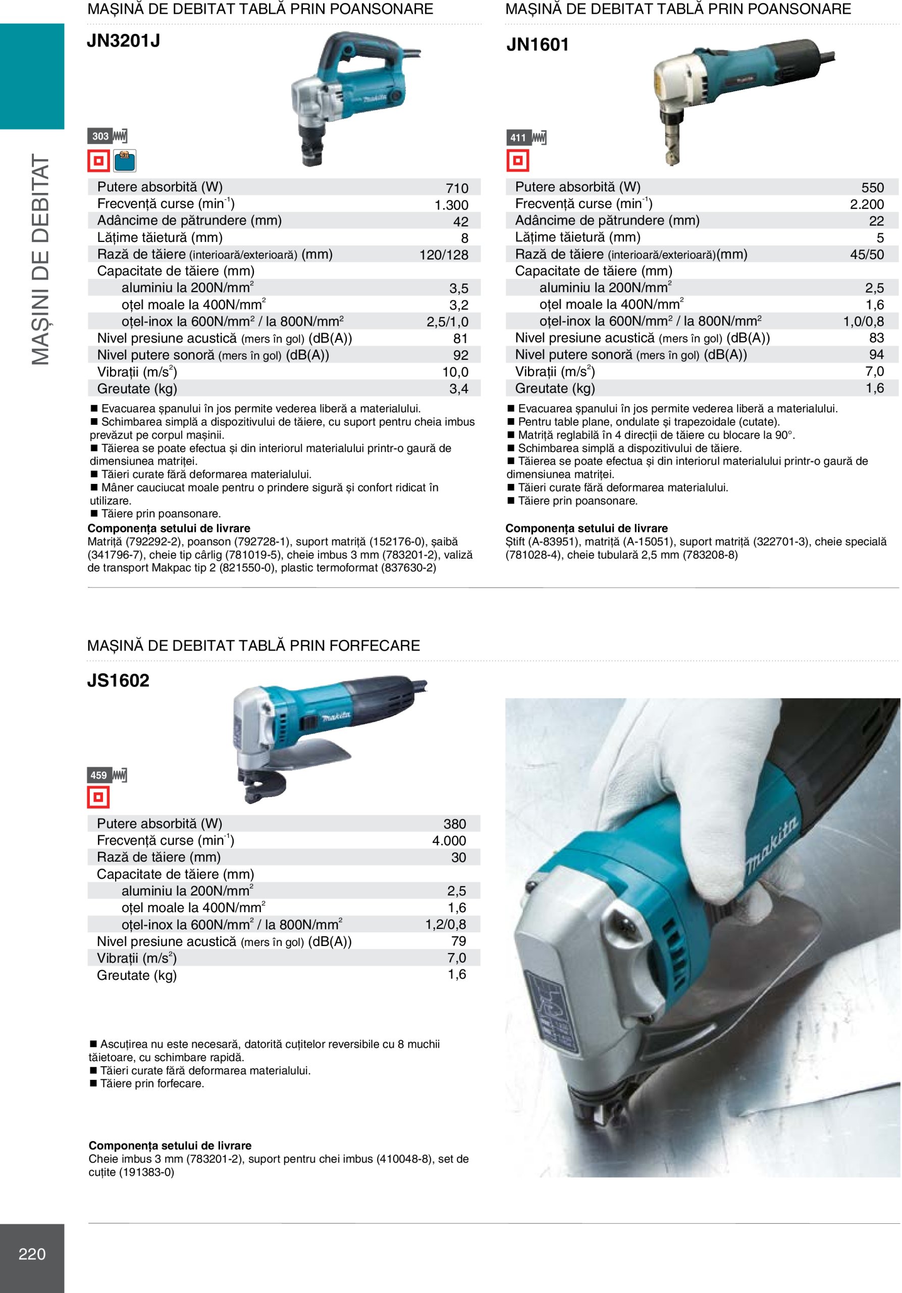makita - Catalog Makita - Catalog Mașini Profesionale 2025 valabil din 01.01. - 31.12. - page: 220 makita - Catalog Makita - Catalog Mașini Profesionale 2025 valabil din 01.01. - 31.12. - page: 220