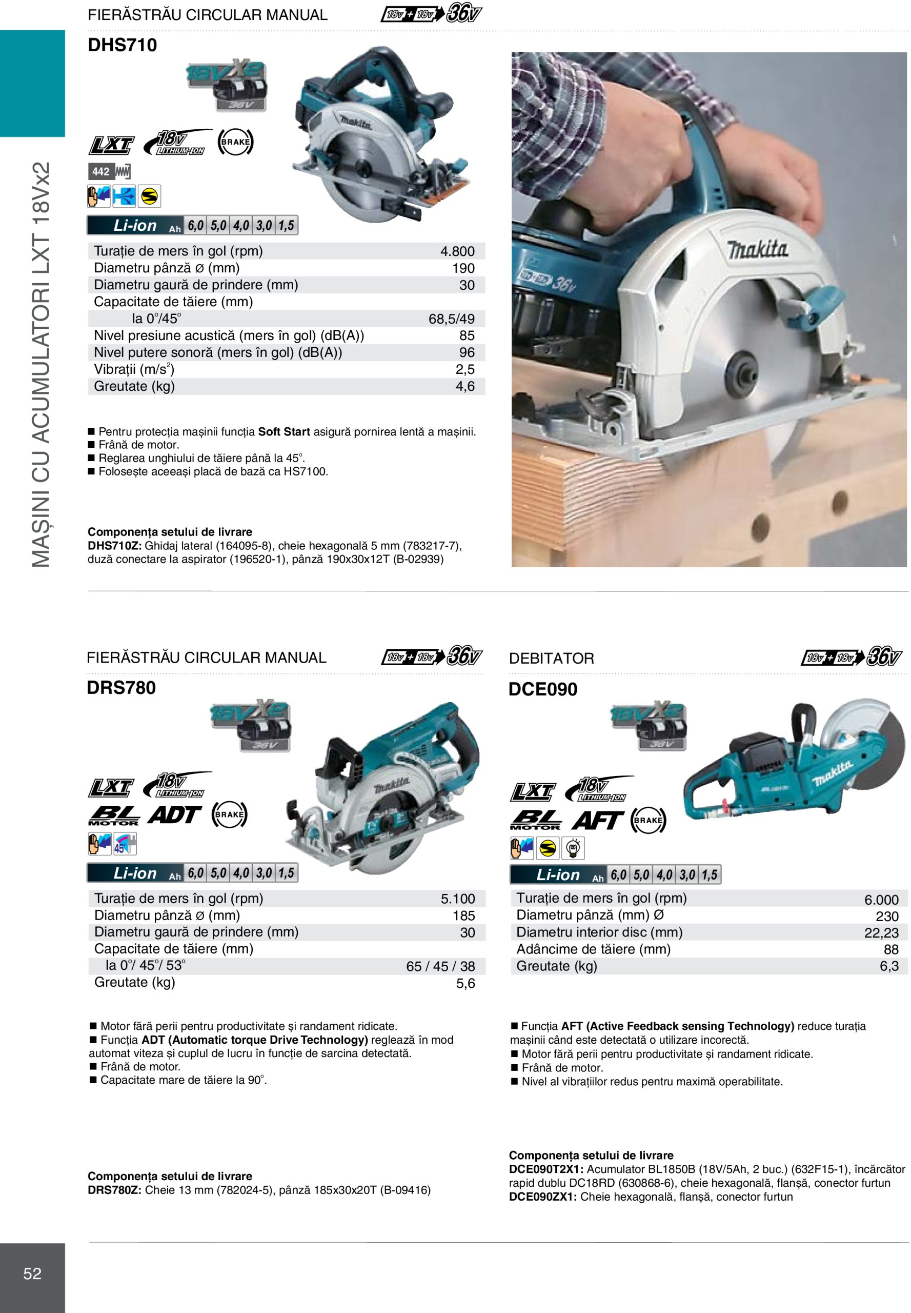 makita - Catalog Makita - Catalog Mașini Profesionale 2025 valabil din 01.01. - 31.12. - page: 52 makita - Catalog Makita - Catalog Mașini Profesionale 2025 valabil din 01.01. - 31.12. - page: 52