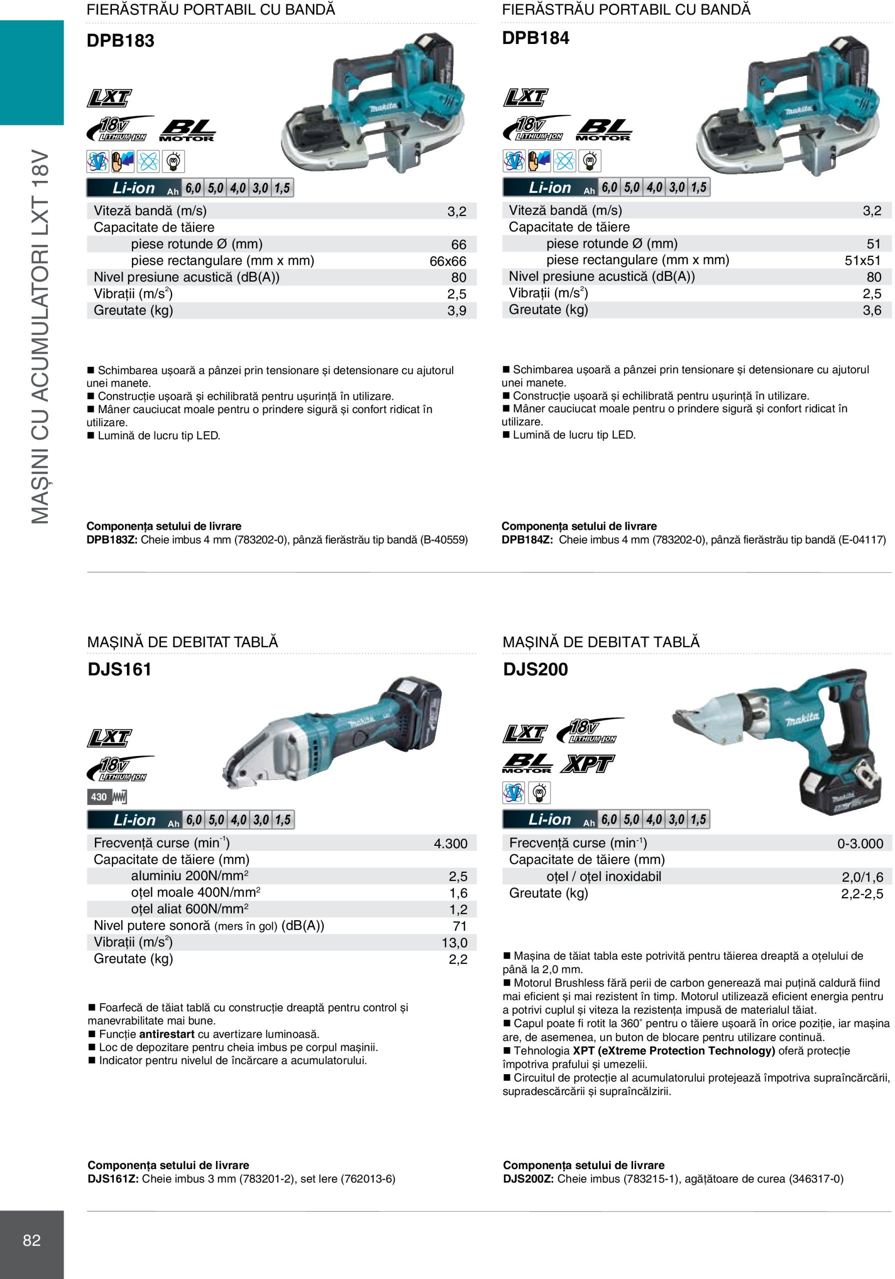 makita - Catalog Makita - Catalog Mașini Profesionale 2025 valabil din 01.01. - 31.12. - page: 82 makita - Catalog Makita - Catalog Mașini Profesionale 2025 valabil din 01.01. - 31.12. - page: 82