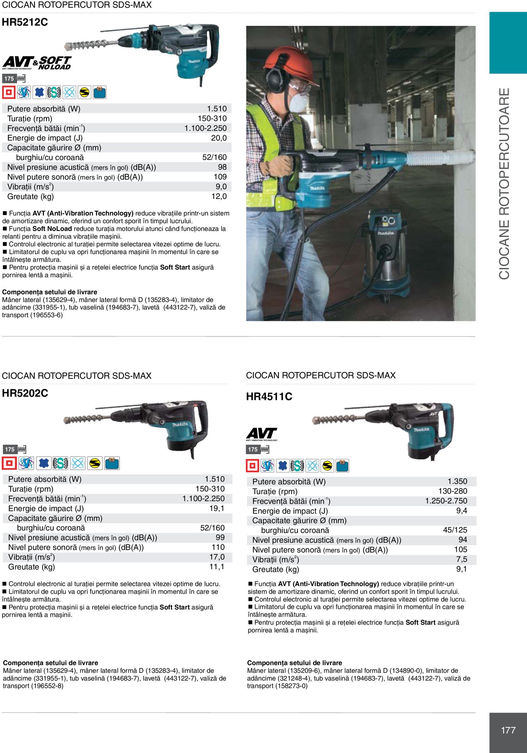 makita - Catalog Makita - Catalog Mașini Profesionale 2025 valabil din 01.01. - 31.12. - page: 177 makita - Catalog Makita - Catalog Mașini Profesionale 2025 valabil din 01.01. - 31.12. - page: 177