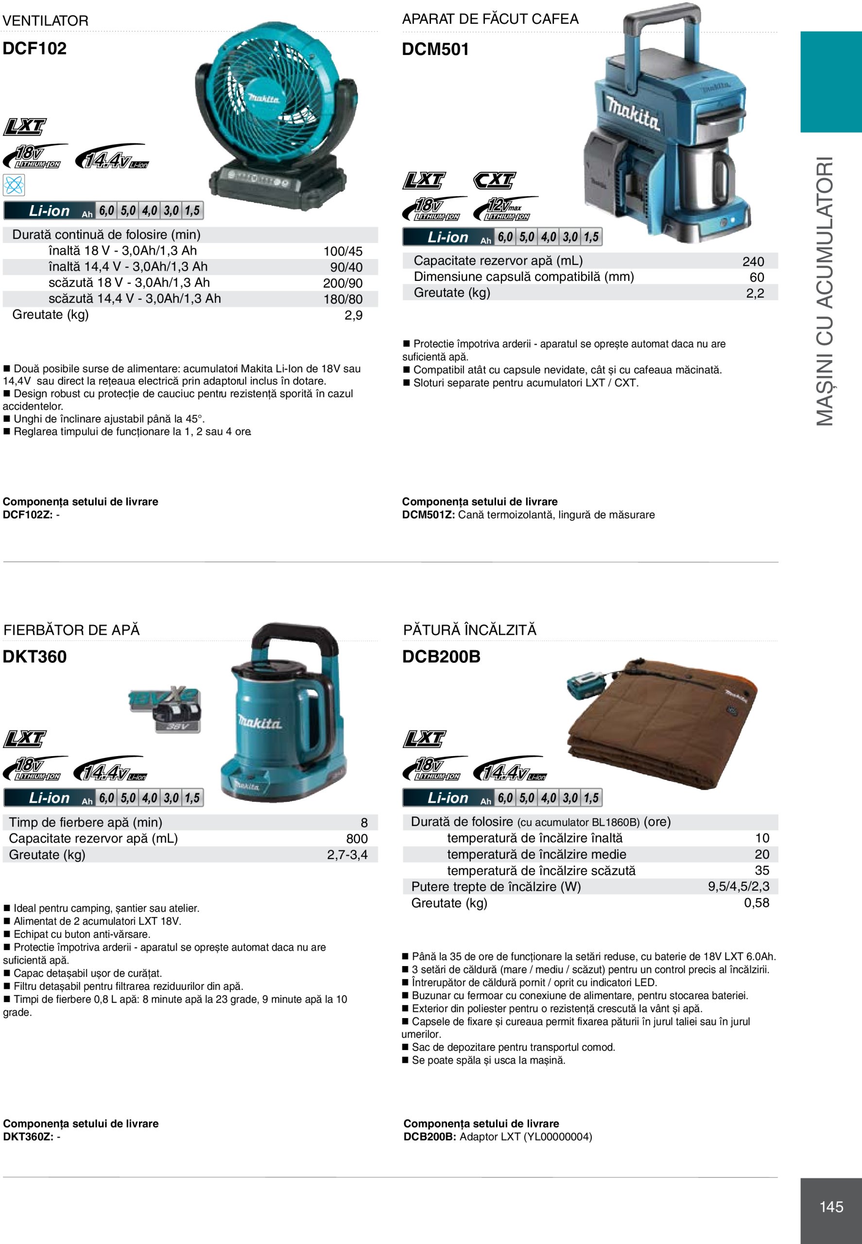 makita - Catalog Makita - Catalog Mașini Profesionale 2025 valabil din 01.01. - 31.12. - page: 145 makita - Catalog Makita - Catalog Mașini Profesionale 2025 valabil din 01.01. - 31.12. - page: 145