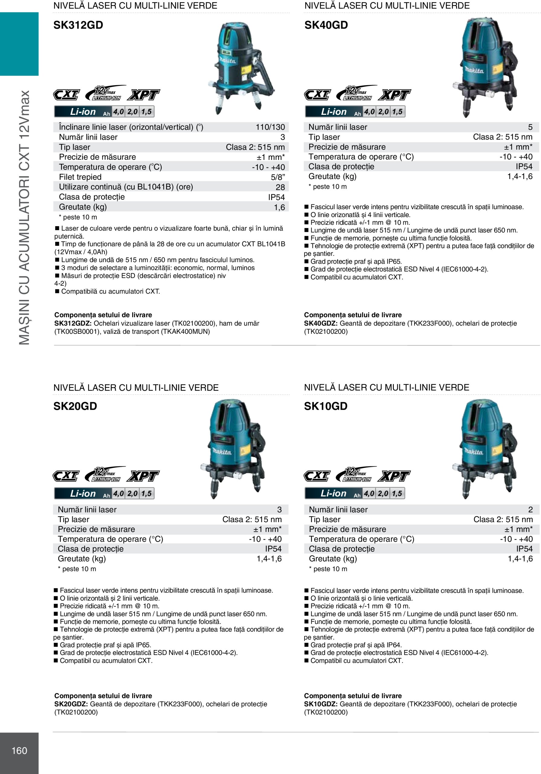 makita - Catalog Makita - Catalog Mașini Profesionale 2025 valabil din 01.01. - 31.12. - page: 160 makita - Catalog Makita - Catalog Mașini Profesionale 2025 valabil din 01.01. - 31.12. - page: 160