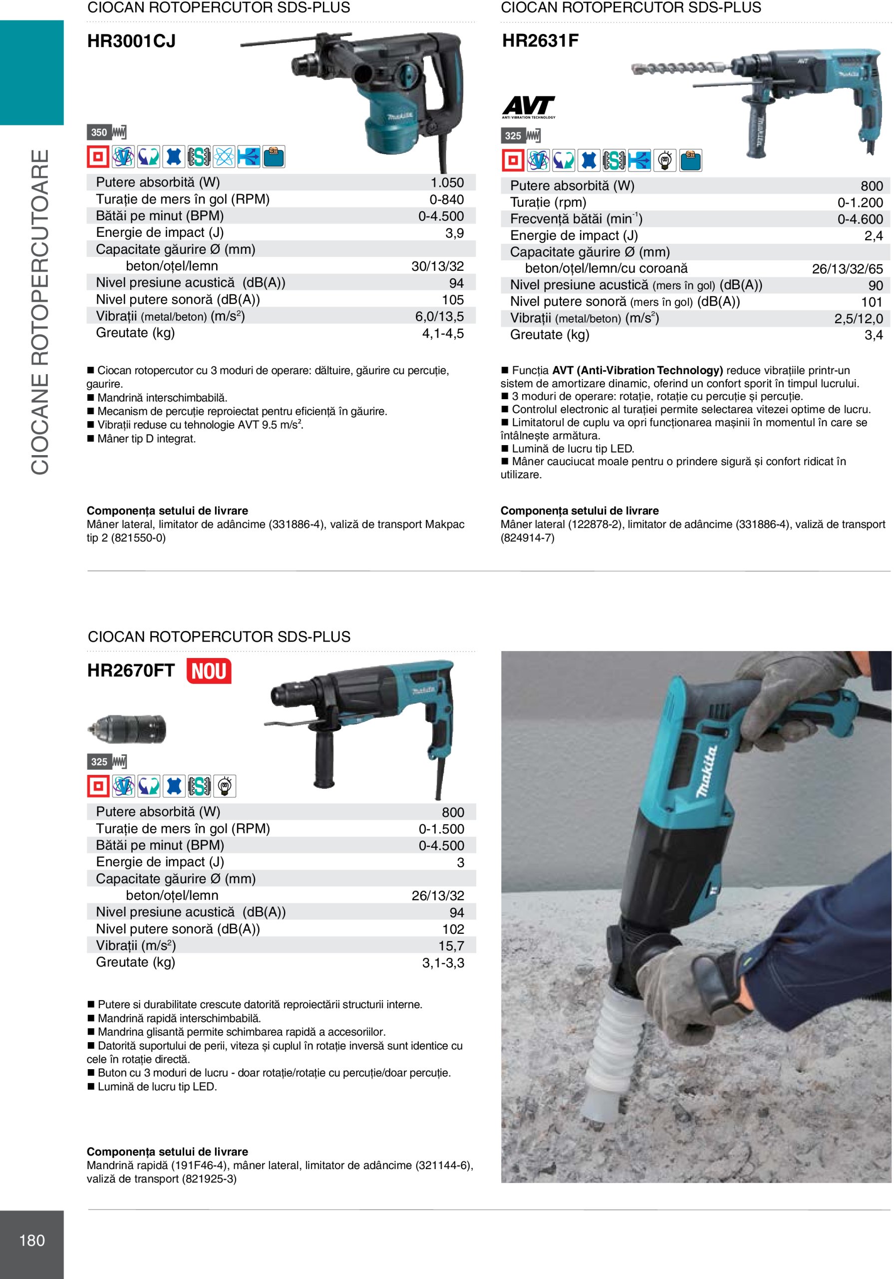 makita - Catalog Makita - Catalog Mașini Profesionale 2025 valabil din 01.01. - 31.12. - page: 180 makita - Catalog Makita - Catalog Mașini Profesionale 2025 valabil din 01.01. - 31.12. - page: 180