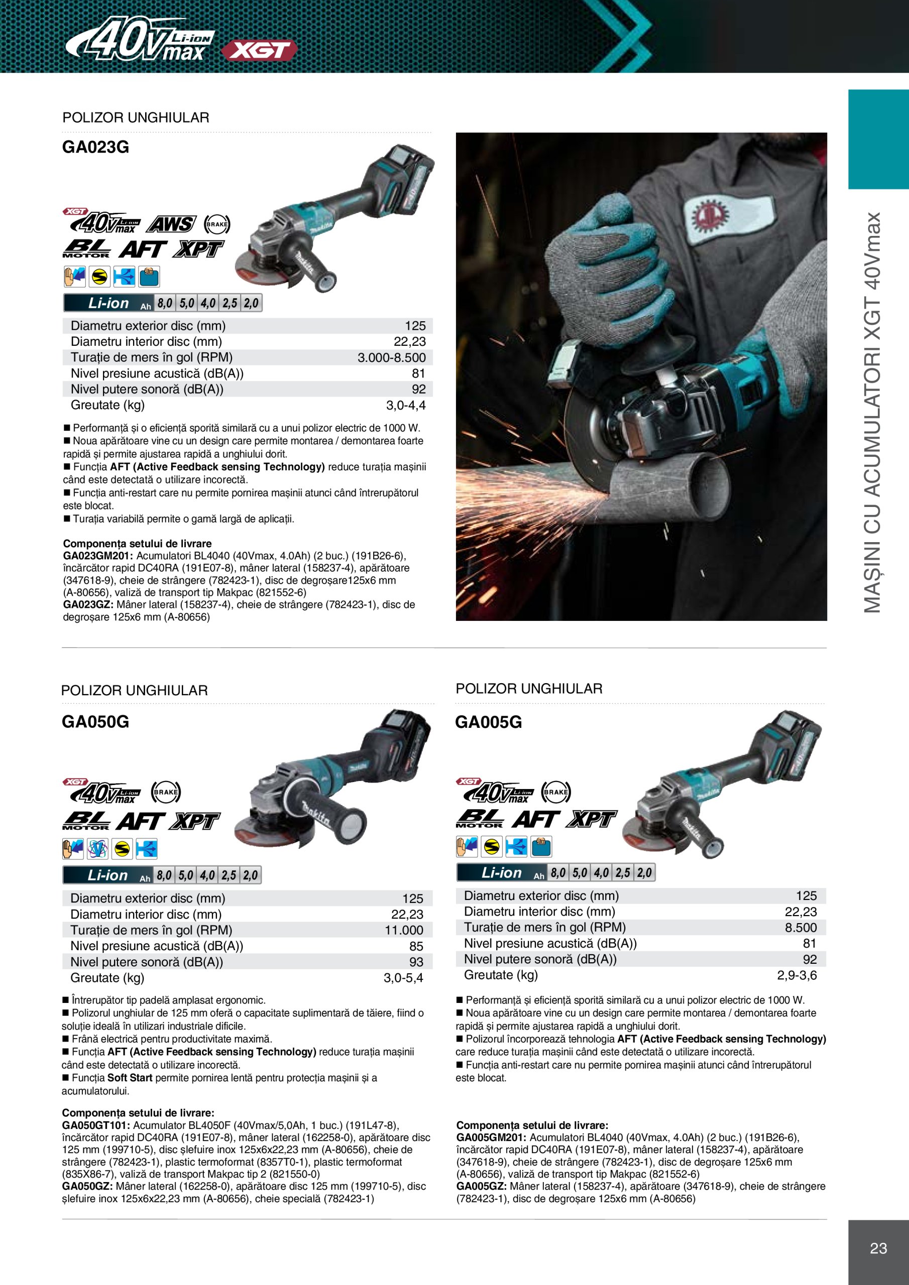 makita - Catalog Makita - Catalog Mașini Profesionale 2025 valabil din 01.01. - 31.12. - page: 23 makita - Catalog Makita - Catalog Mașini Profesionale 2025 valabil din 01.01. - 31.12. - page: 23