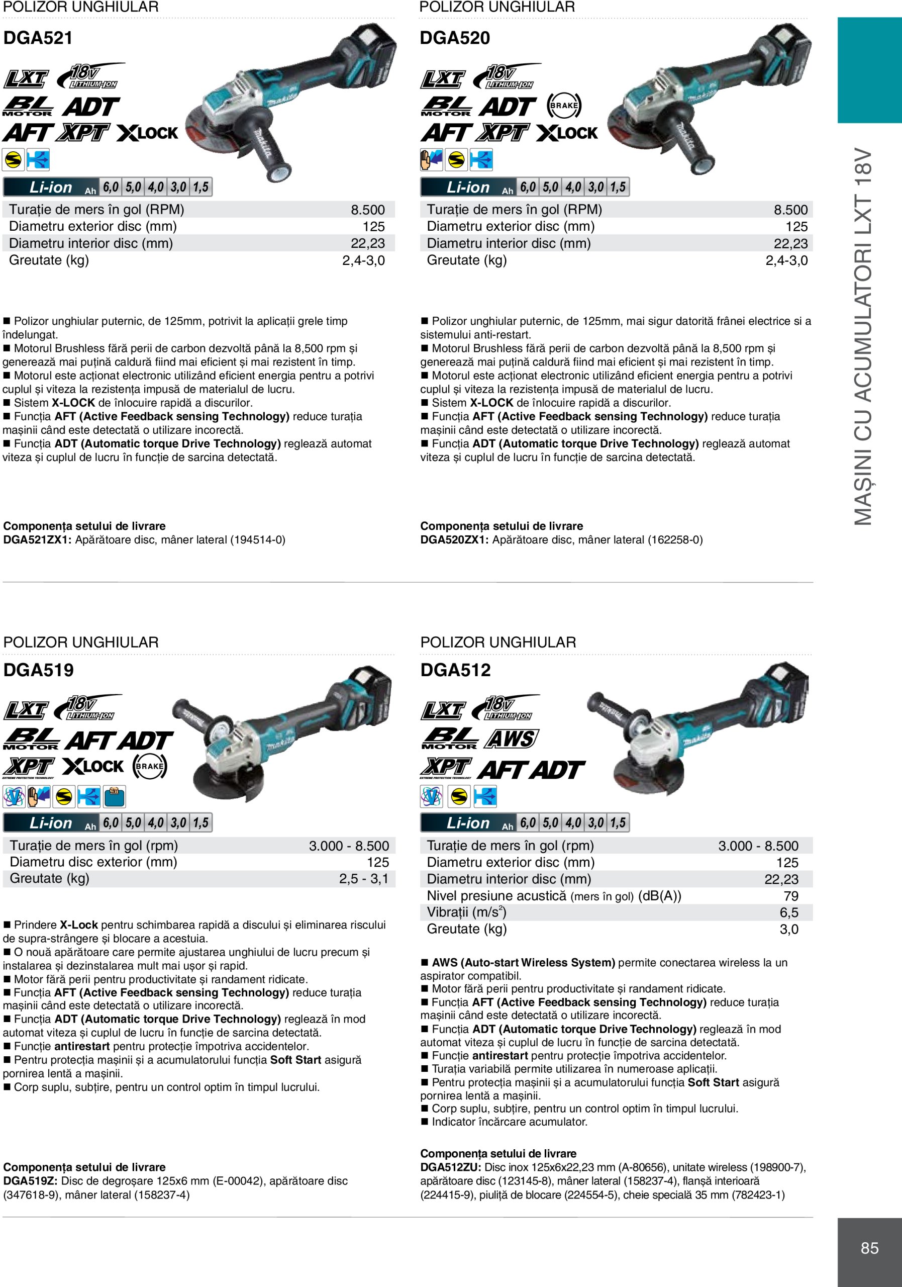 makita - Catalog Makita - Catalog Mașini Profesionale 2025 valabil din 01.01. - 31.12. - page: 85 makita - Catalog Makita - Catalog Mașini Profesionale 2025 valabil din 01.01. - 31.12. - page: 85
