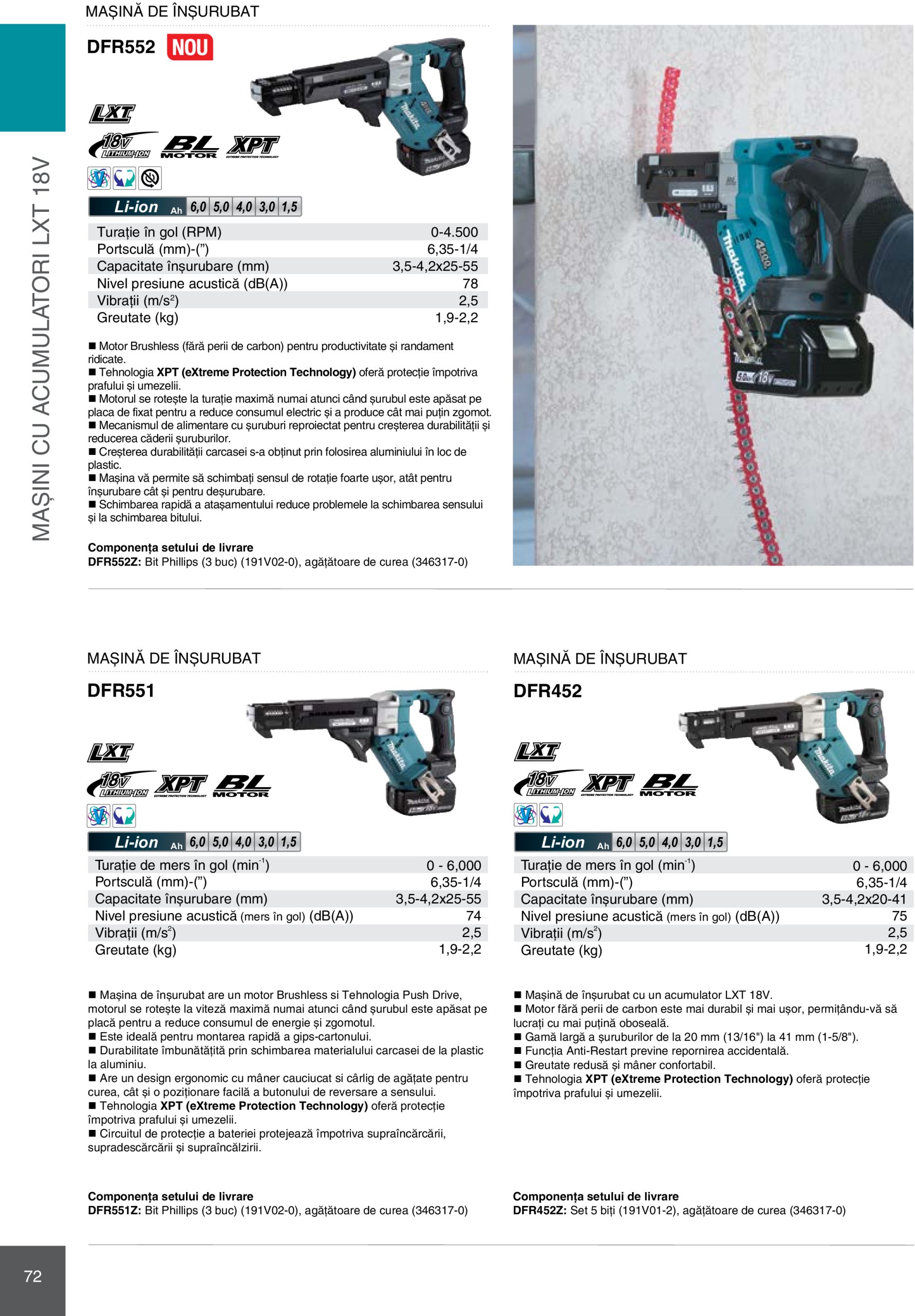 makita - Catalog Makita - Catalog Mașini Profesionale 2025 valabil din 01.01. - 31.12. - page: 72 makita - Catalog Makita - Catalog Mașini Profesionale 2025 valabil din 01.01. - 31.12. - page: 72