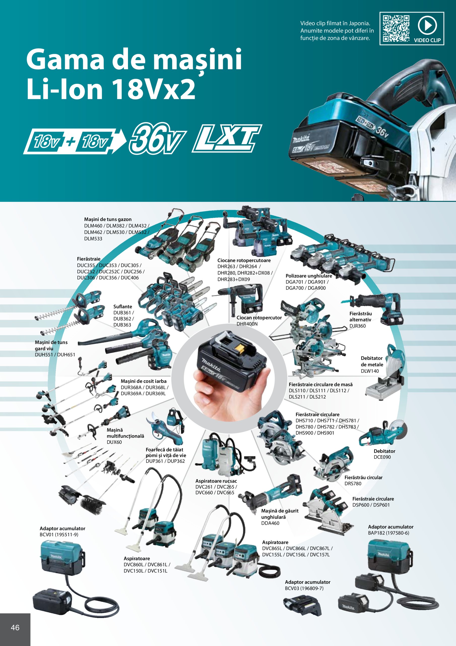 makita - Catalog Makita - Catalog Mașini Profesionale 2025 valabil din 01.01. - 31.12. - page: 46 makita - Catalog Makita - Catalog Mașini Profesionale 2025 valabil din 01.01. - 31.12. - page: 46