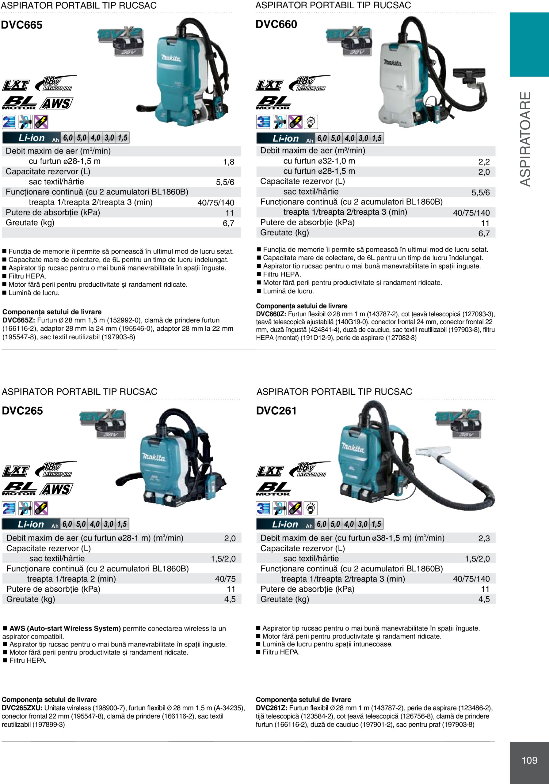 makita - Catalog Makita - Catalog Mașini Profesionale 2025 valabil din 01.01. - 31.12. - page: 109 makita - Catalog Makita - Catalog Mașini Profesionale 2025 valabil din 01.01. - 31.12. - page: 109