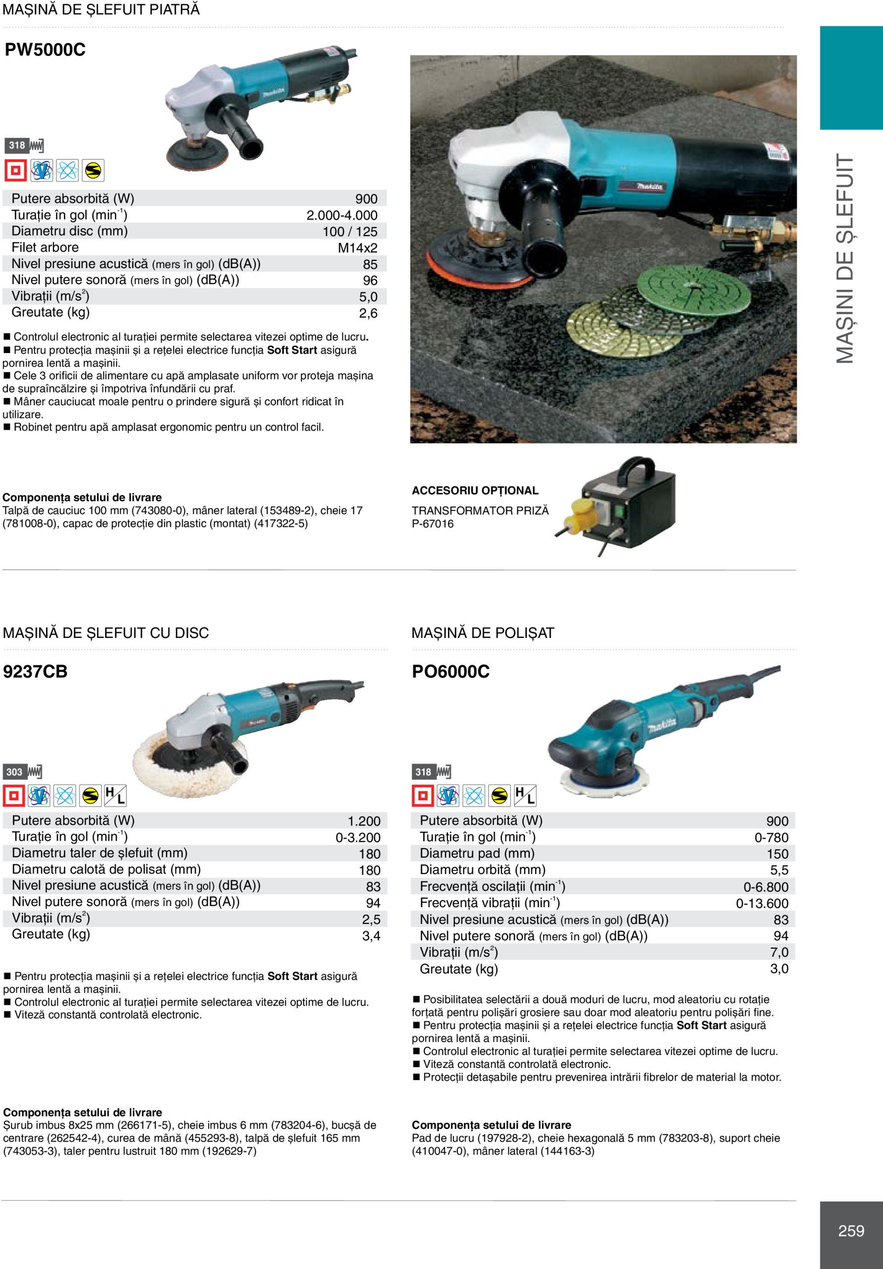 makita - Catalog Makita - Catalog Mașini Profesionale 2025 valabil din 01.01. - 31.12. - page: 259 makita - Catalog Makita - Catalog Mașini Profesionale 2025 valabil din 01.01. - 31.12. - page: 259
