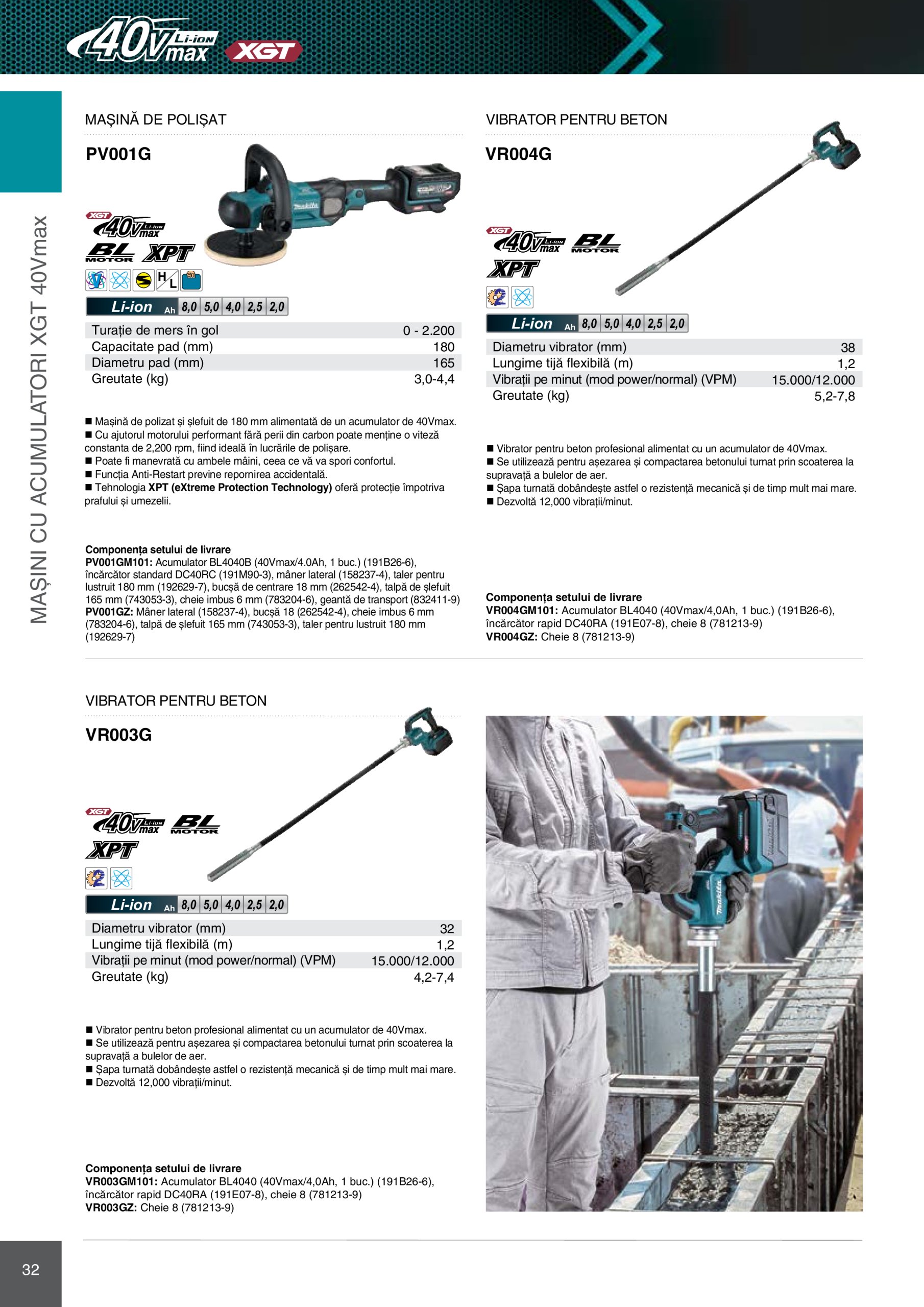makita - Catalog Makita - Catalog Mașini Profesionale 2025 valabil din 01.01. - 31.12. - page: 32 makita - Catalog Makita - Catalog Mașini Profesionale 2025 valabil din 01.01. - 31.12. - page: 32