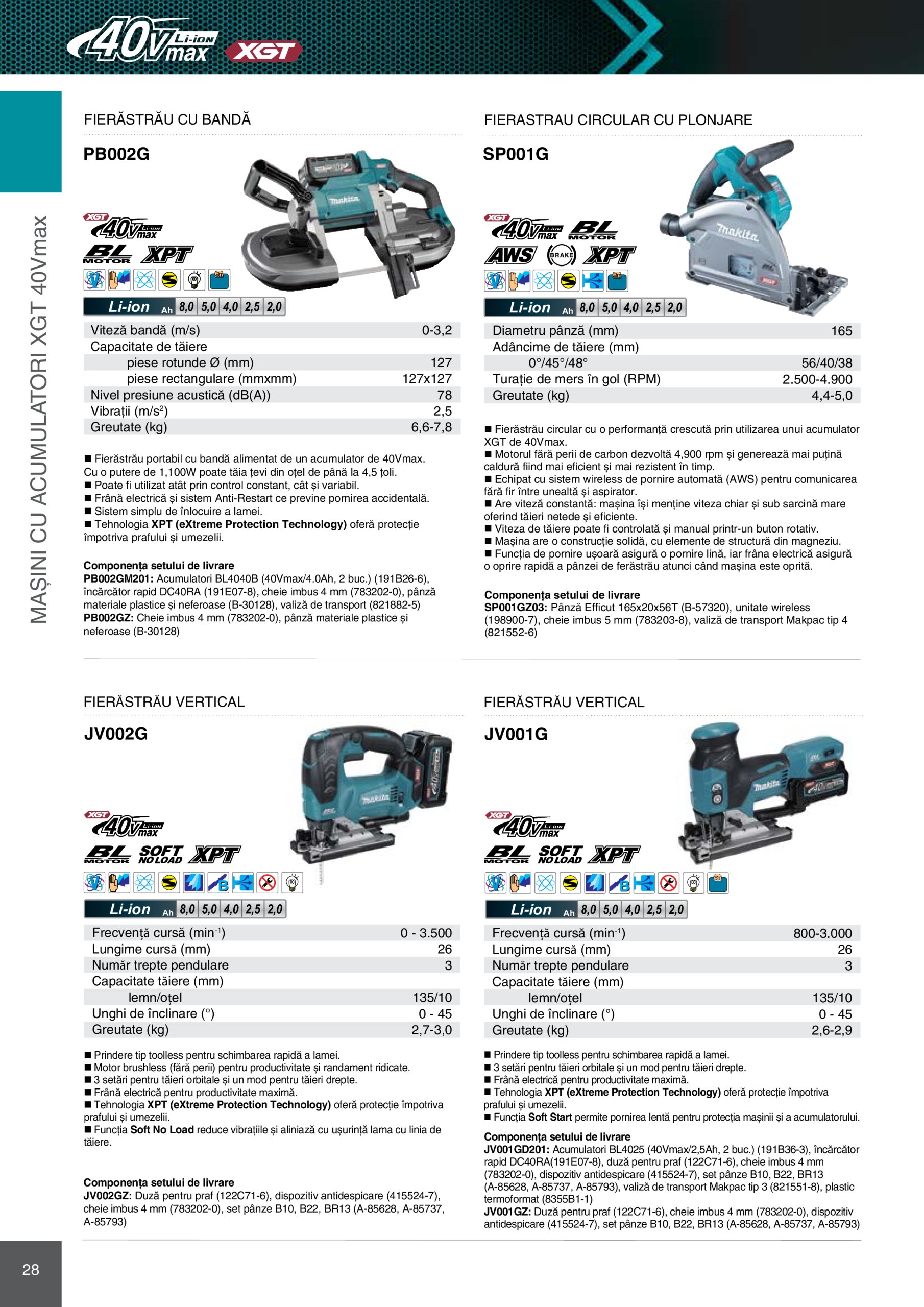 makita - Catalog Makita - Catalog Mașini Profesionale 2025 valabil din 01.01. - 31.12. - page: 28 makita - Catalog Makita - Catalog Mașini Profesionale 2025 valabil din 01.01. - 31.12. - page: 28