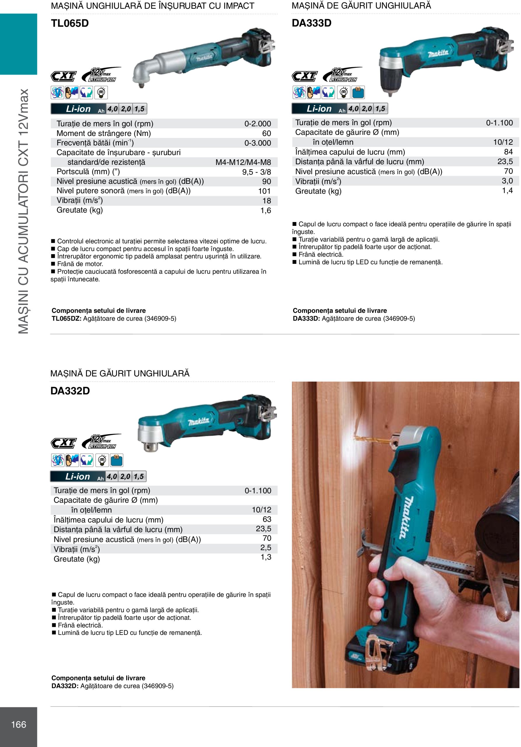makita - Catalog Makita - Catalog Mașini Profesionale 2025 valabil din 01.01. - 31.12. - page: 166 makita - Catalog Makita - Catalog Mașini Profesionale 2025 valabil din 01.01. - 31.12. - page: 166