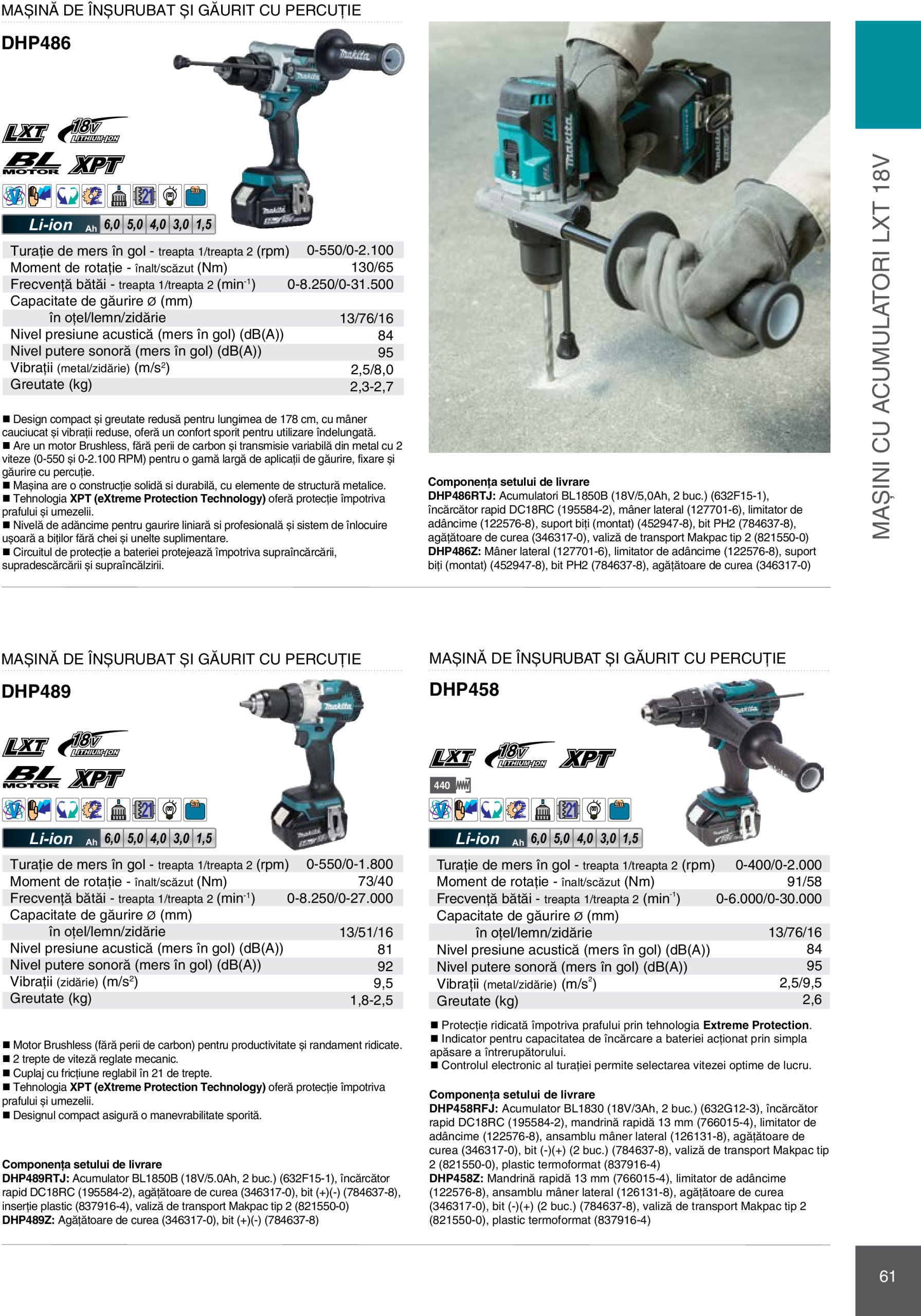 makita - Catalog Makita - Catalog Mașini Profesionale 2025 valabil din 01.01. - 31.12. - page: 61 makita - Catalog Makita - Catalog Mașini Profesionale 2025 valabil din 01.01. - 31.12. - page: 61