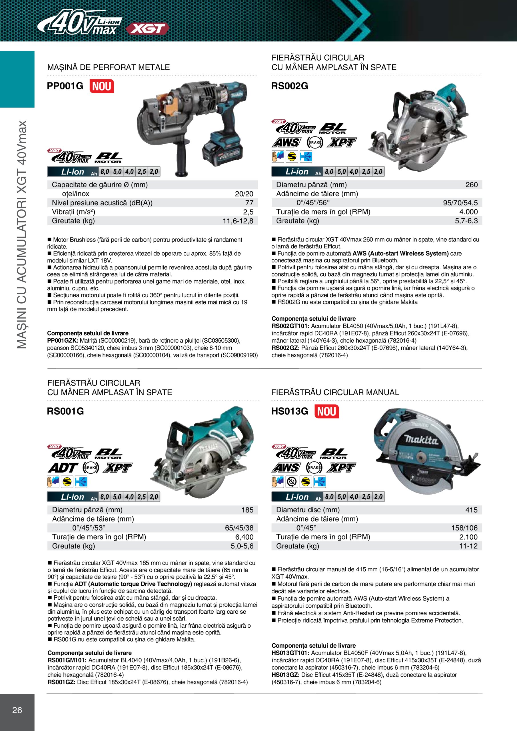 makita - Catalog Makita - Catalog Mașini Profesionale 2025 valabil din 01.01. - 31.12. - page: 26 makita - Catalog Makita - Catalog Mașini Profesionale 2025 valabil din 01.01. - 31.12. - page: 26
