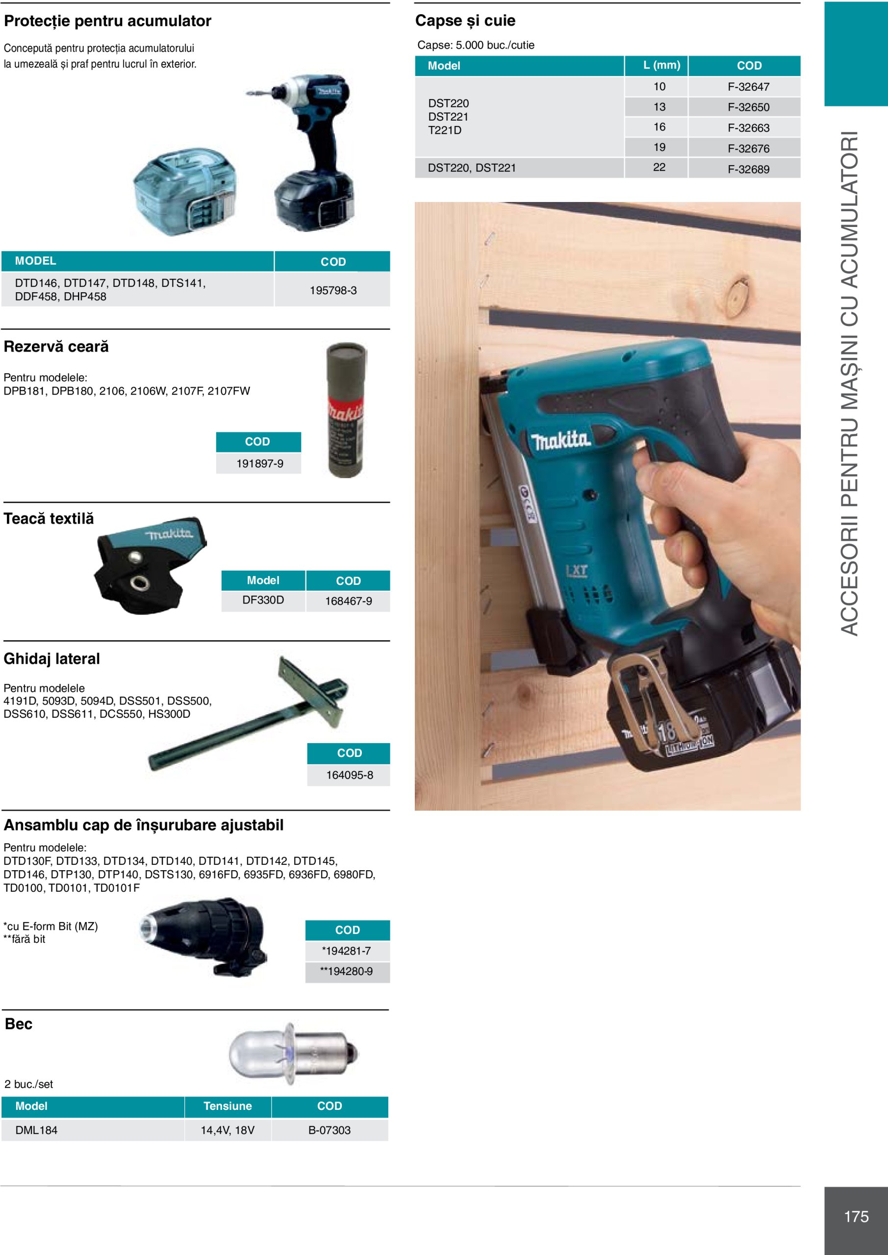 makita - Catalog Makita - Catalog Mașini Profesionale 2025 valabil din 01.01. - 31.12. - page: 175 makita - Catalog Makita - Catalog Mașini Profesionale 2025 valabil din 01.01. - 31.12. - page: 175
