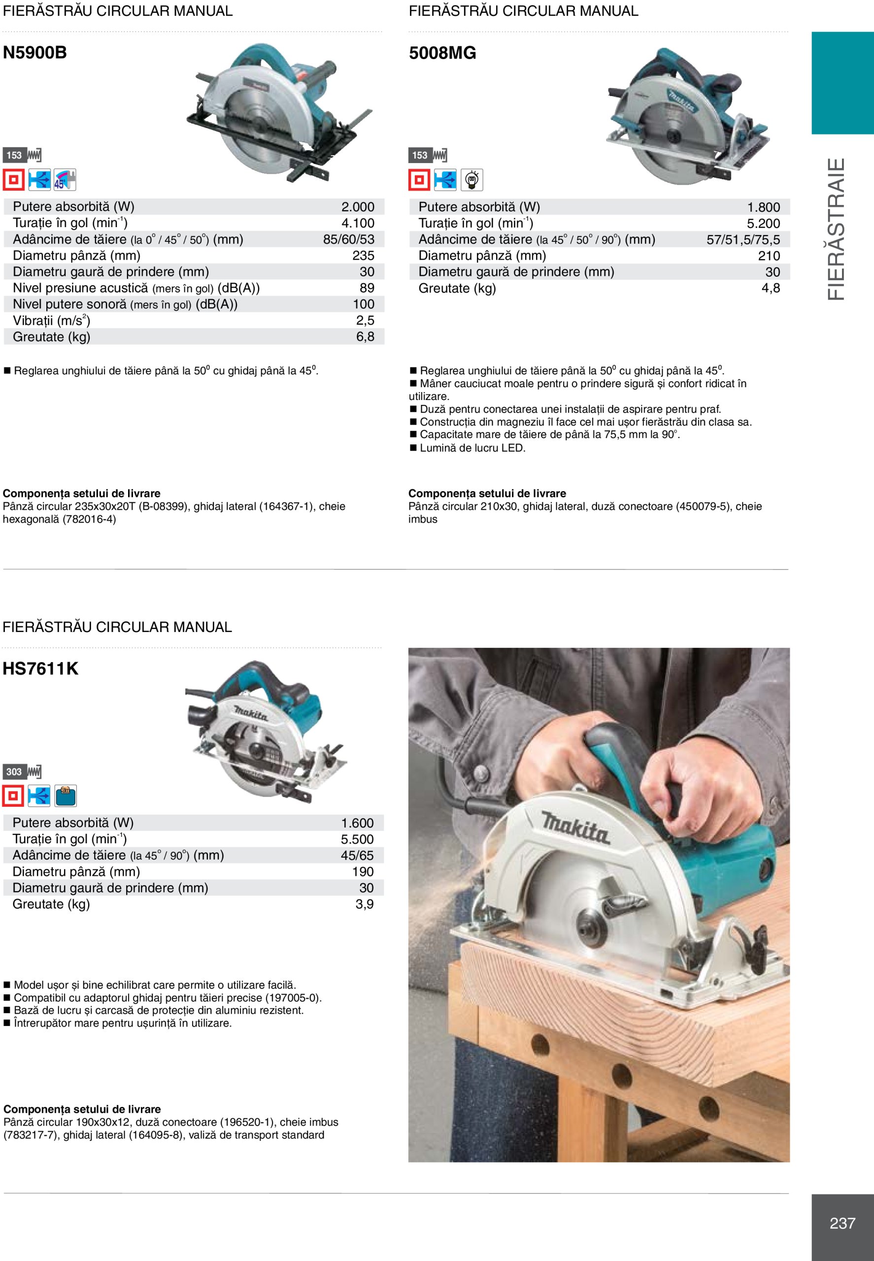 makita - Catalog Makita - Catalog Mașini Profesionale 2025 valabil din 01.01. - 31.12. - page: 237 makita - Catalog Makita - Catalog Mașini Profesionale 2025 valabil din 01.01. - 31.12. - page: 237