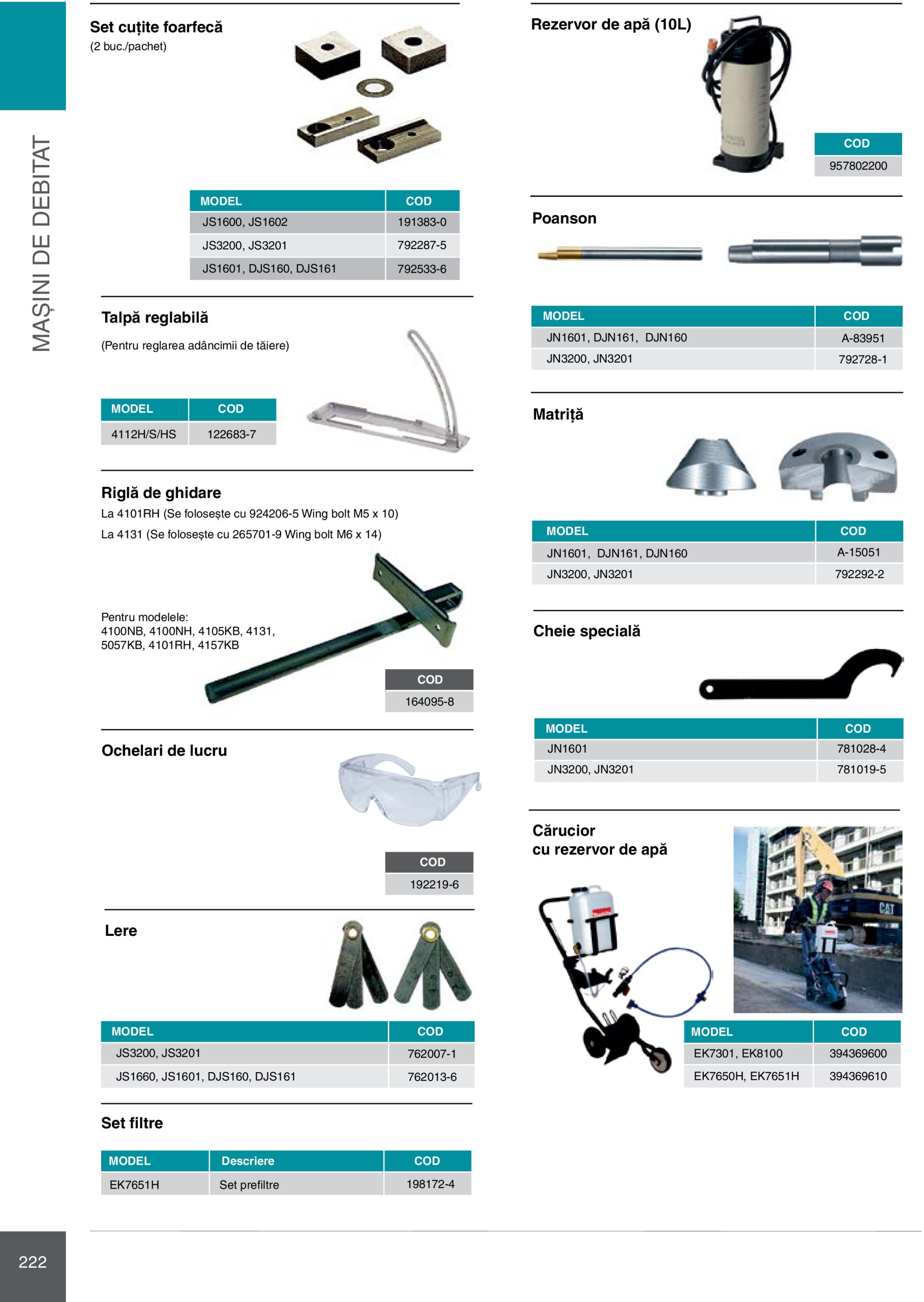 makita - Catalog Makita - Catalog Mașini Profesionale 2025 valabil din 01.01. - 31.12. - page: 222 makita - Catalog Makita - Catalog Mașini Profesionale 2025 valabil din 01.01. - 31.12. - page: 222