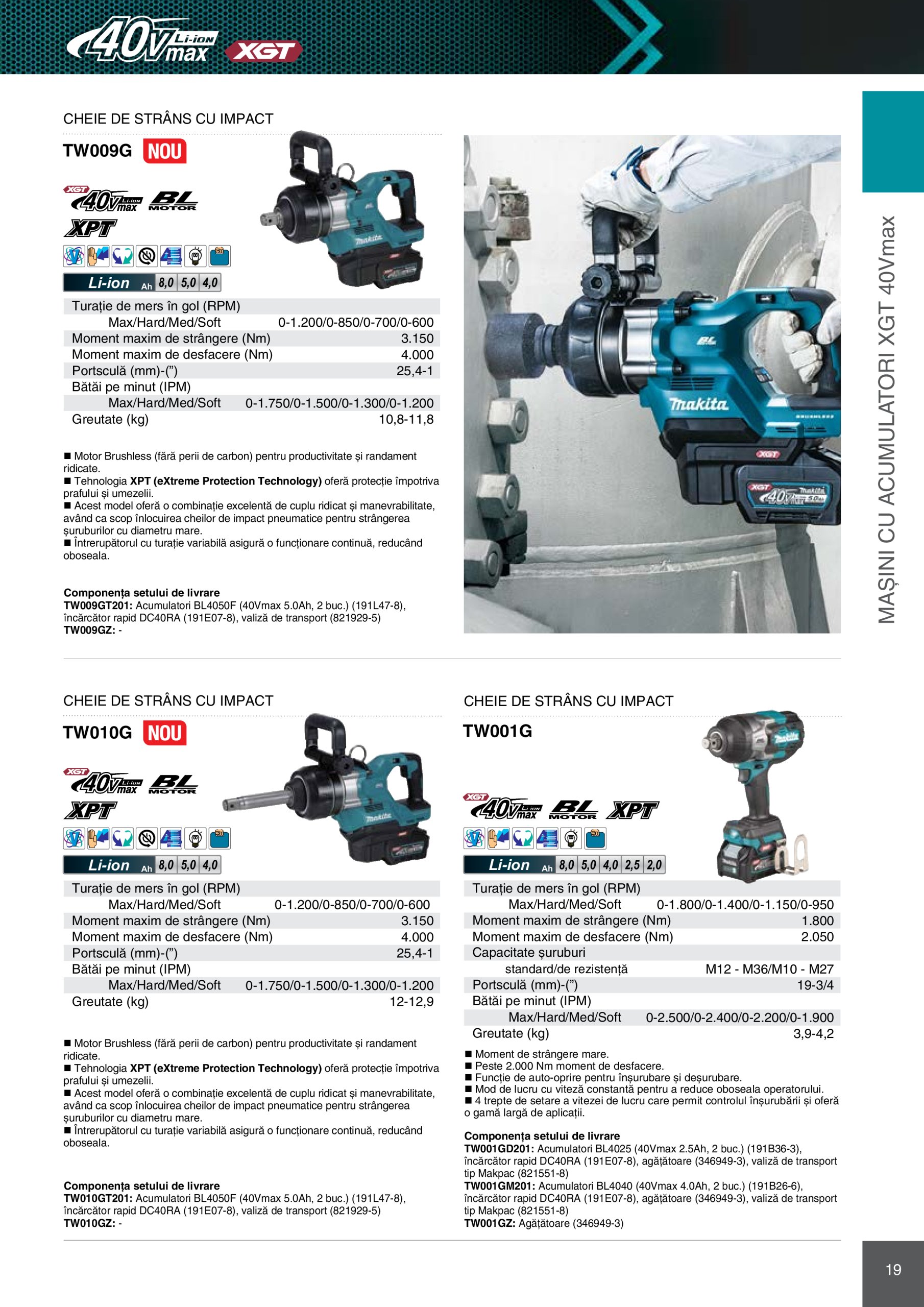 makita - Catalog Makita - Catalog Mașini Profesionale 2025 valabil din 01.01. - 31.12. - page: 19 makita - Catalog Makita - Catalog Mașini Profesionale 2025 valabil din 01.01. - 31.12. - page: 19