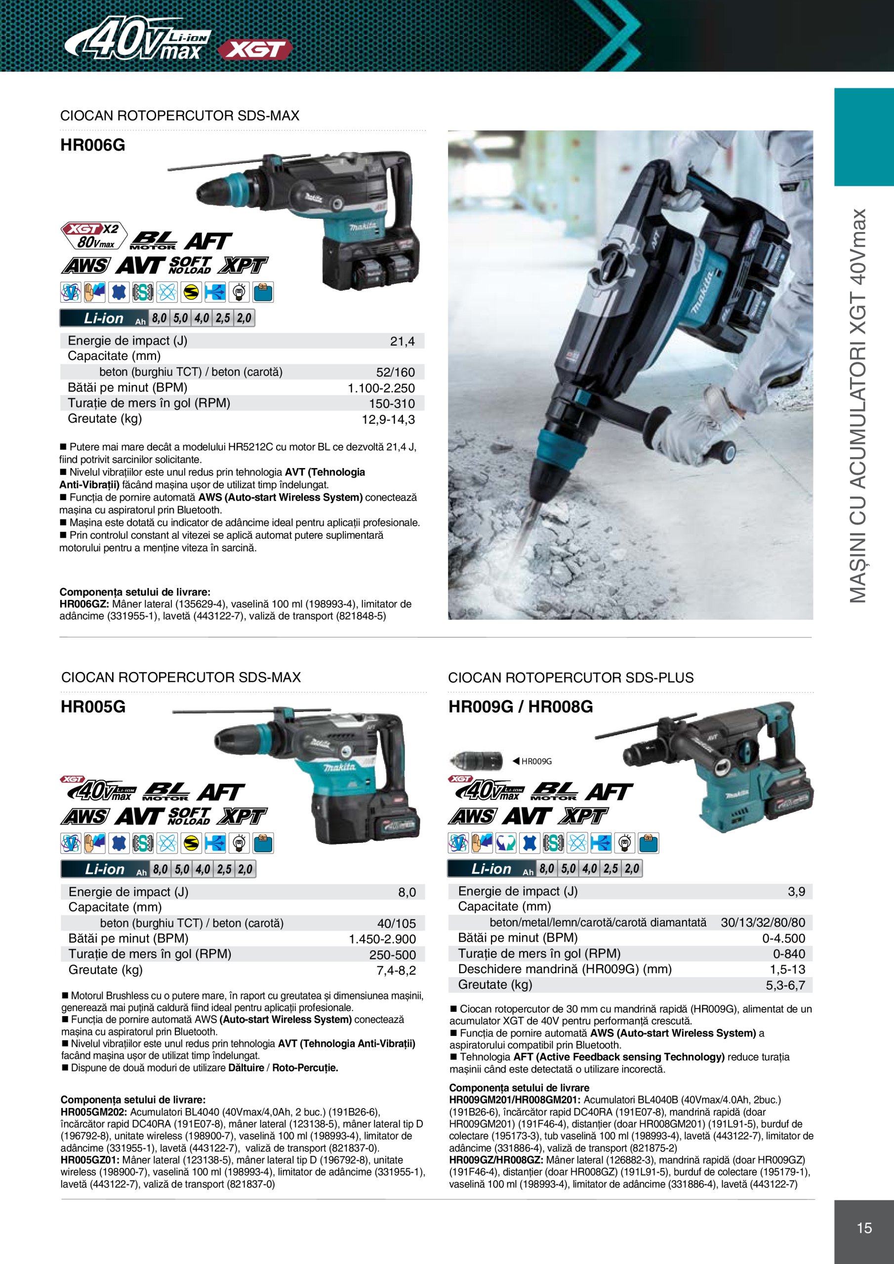 makita - Catalog Makita - Catalog Mașini Profesionale 2025 valabil din 01.01. - 31.12. - page: 15 makita - Catalog Makita - Catalog Mașini Profesionale 2025 valabil din 01.01. - 31.12. - page: 15