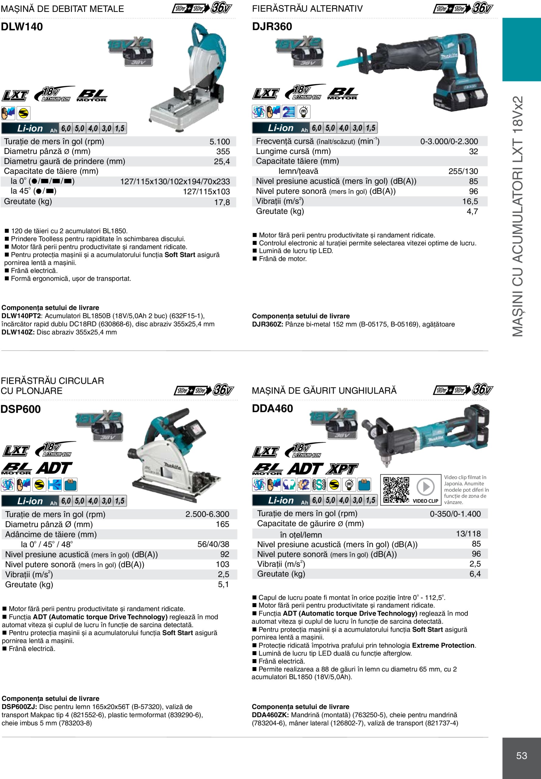 makita - Catalog Makita - Catalog Mașini Profesionale 2025 valabil din 01.01. - 31.12. - page: 53 makita - Catalog Makita - Catalog Mașini Profesionale 2025 valabil din 01.01. - 31.12. - page: 53