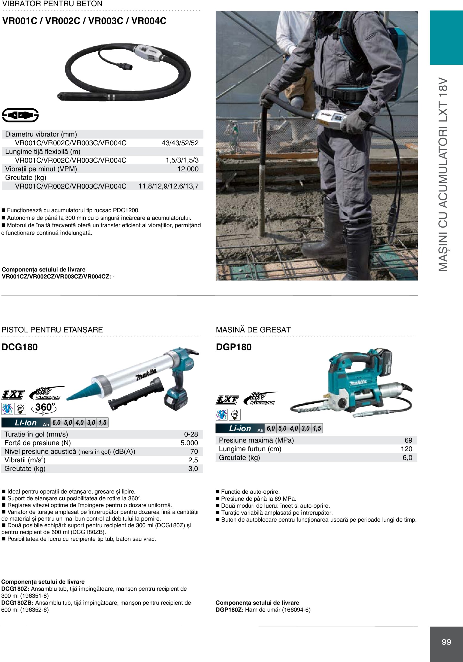 makita - Catalog Makita - Catalog Mașini Profesionale 2025 valabil din 01.01. - 31.12. - page: 99 makita - Catalog Makita - Catalog Mașini Profesionale 2025 valabil din 01.01. - 31.12. - page: 99