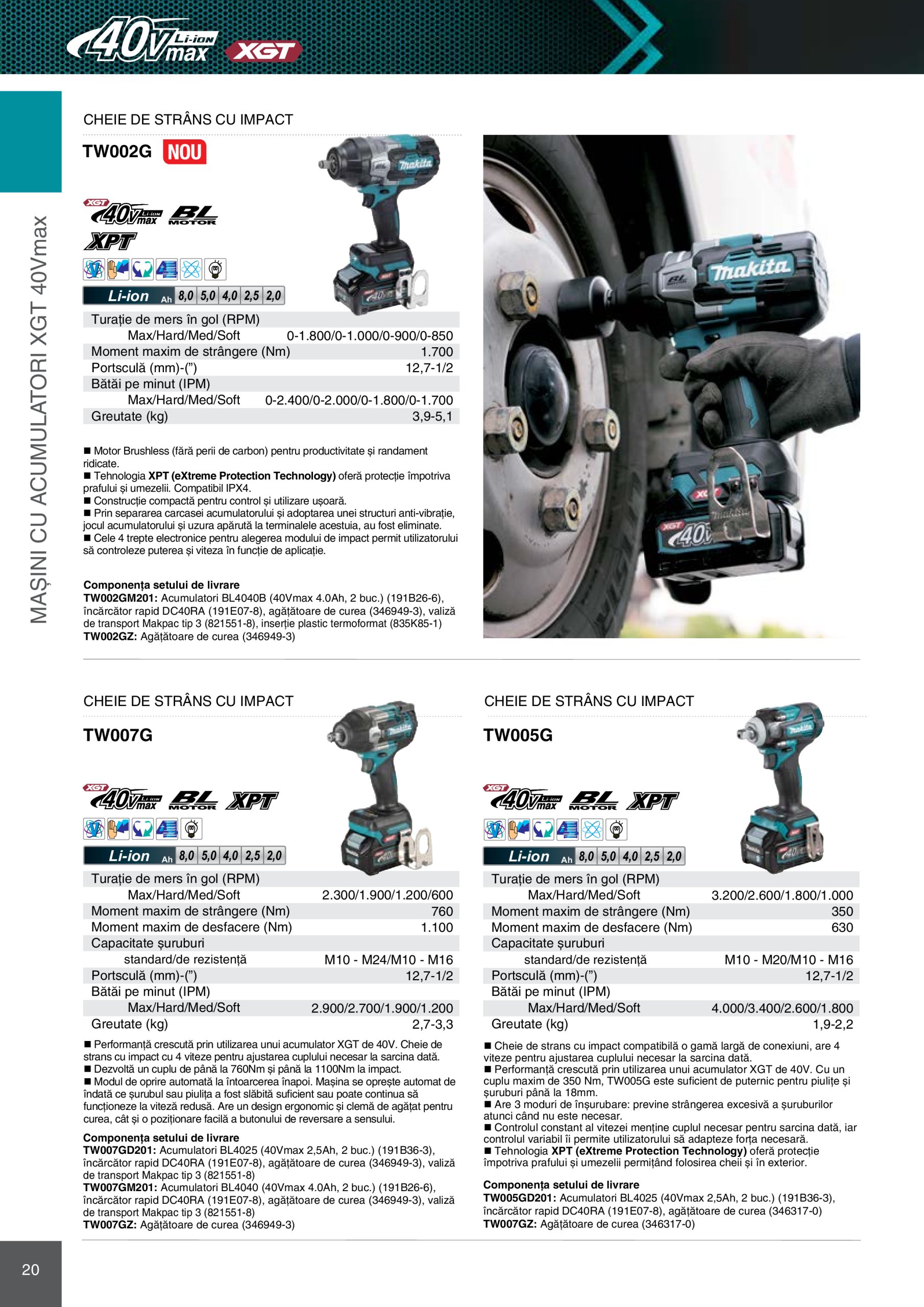 makita - Catalog Makita - Catalog Mașini Profesionale 2025 valabil din 01.01. - 31.12. - page: 20 makita - Catalog Makita - Catalog Mașini Profesionale 2025 valabil din 01.01. - 31.12. - page: 20