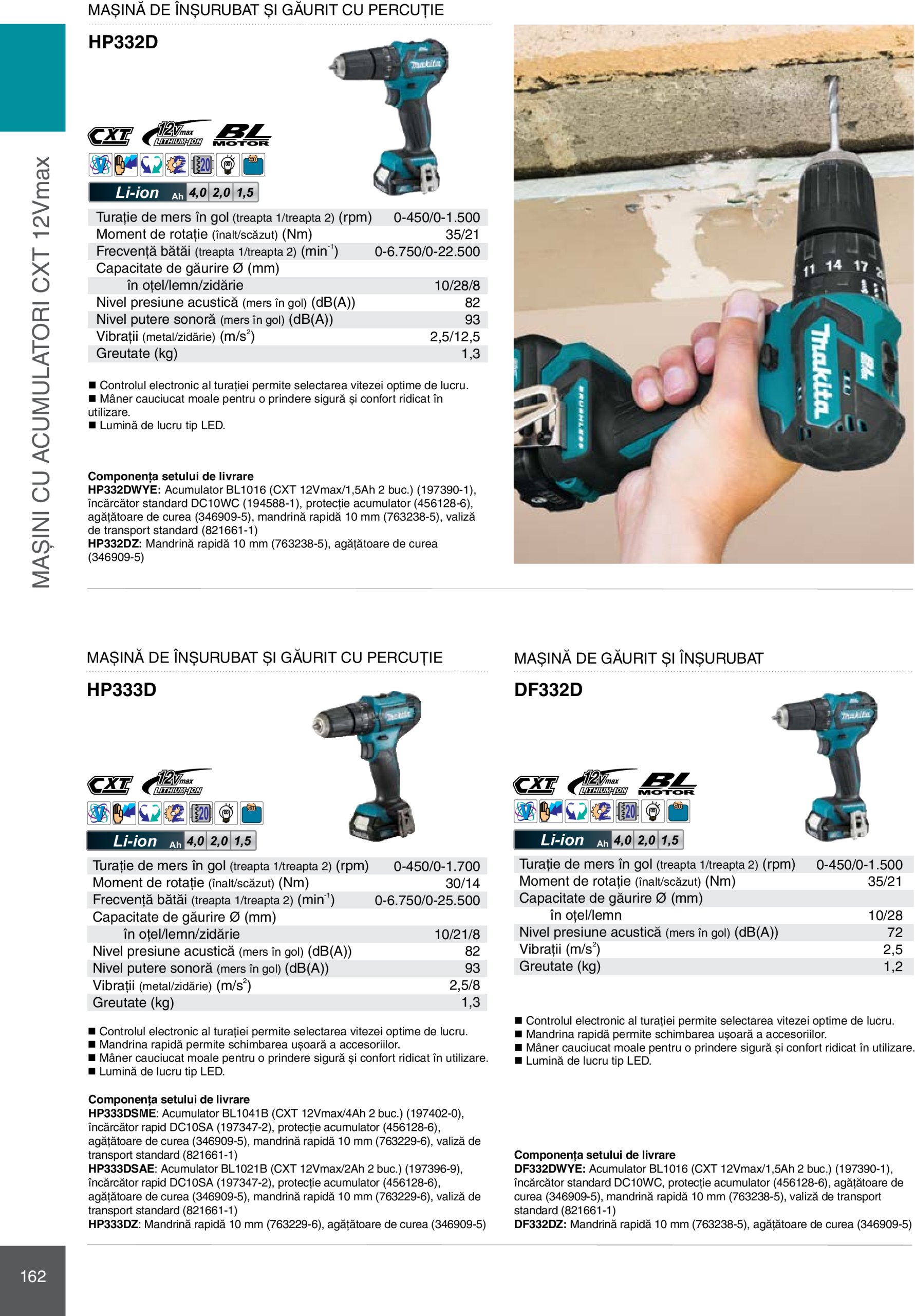 makita - Catalog Makita - Catalog Mașini Profesionale 2025 valabil din 01.01. - 31.12. - page: 162 makita - Catalog Makita - Catalog Mașini Profesionale 2025 valabil din 01.01. - 31.12. - page: 162