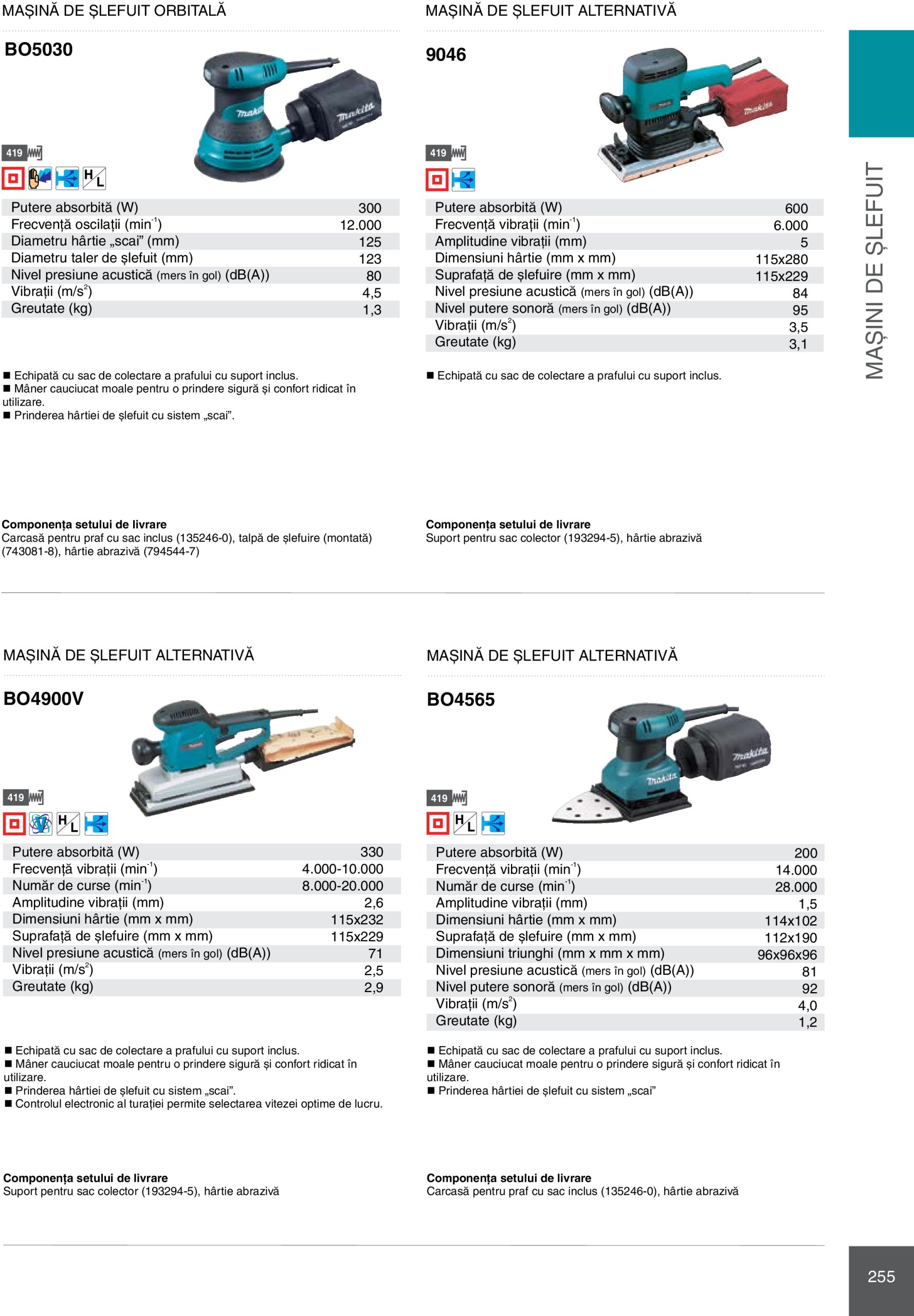 makita - Catalog Makita - Catalog Mașini Profesionale 2025 valabil din 01.01. - 31.12. - page: 255 makita - Catalog Makita - Catalog Mașini Profesionale 2025 valabil din 01.01. - 31.12. - page: 255