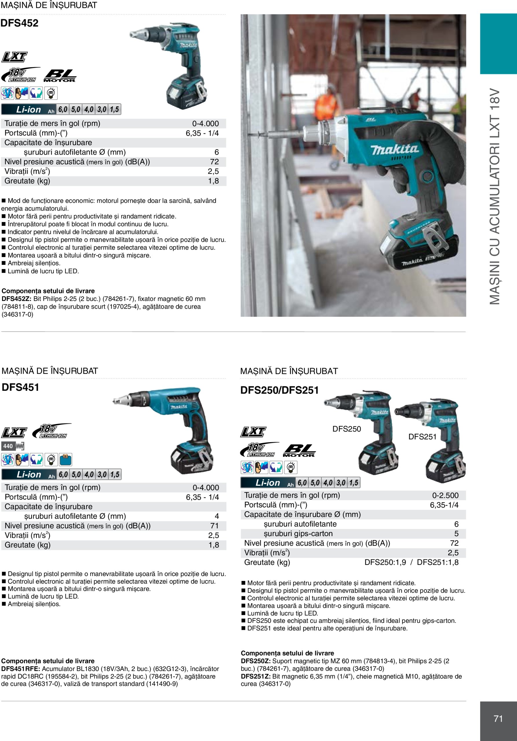 makita - Catalog Makita - Catalog Mașini Profesionale 2025 valabil din 01.01. - 31.12. - page: 71 makita - Catalog Makita - Catalog Mașini Profesionale 2025 valabil din 01.01. - 31.12. - page: 71