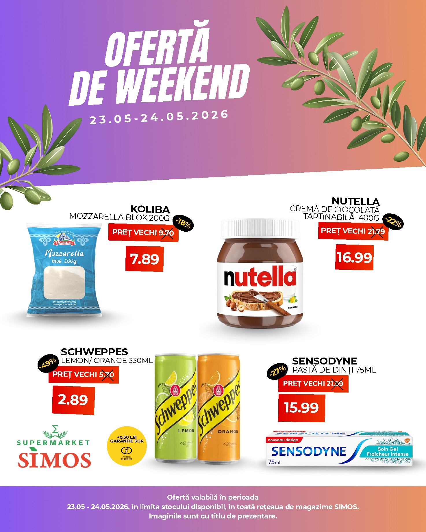 simos - Simos - Ofertă de Weekend pliante pentru săptămâna viitoare de la sâmbătă 23.05.2026 până la duminică 24.05.2026 - page: 1