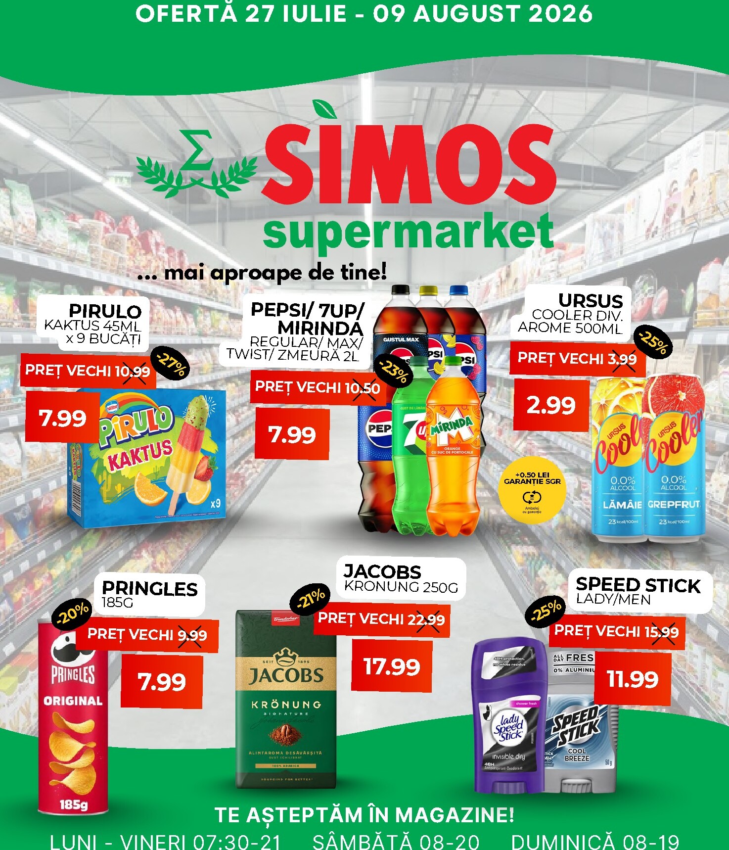 simos - Brosura Simos valabilă de la luni 27.07.2026 până la duminică 09.08.2026