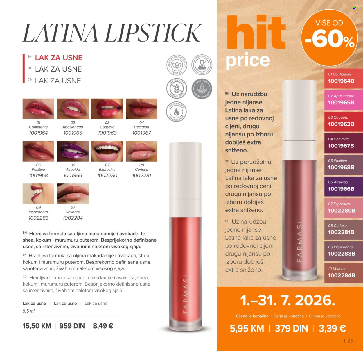 farmasi - Farmasi katalog - 01.07.-31.08.2026 - page: 25