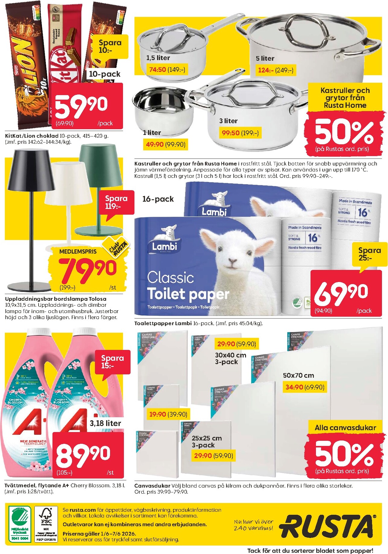 rusta - Aktuellt Rusta reklamblad från måndag, 01/06/2026 till söndag, 07/06/2026 - page: 16