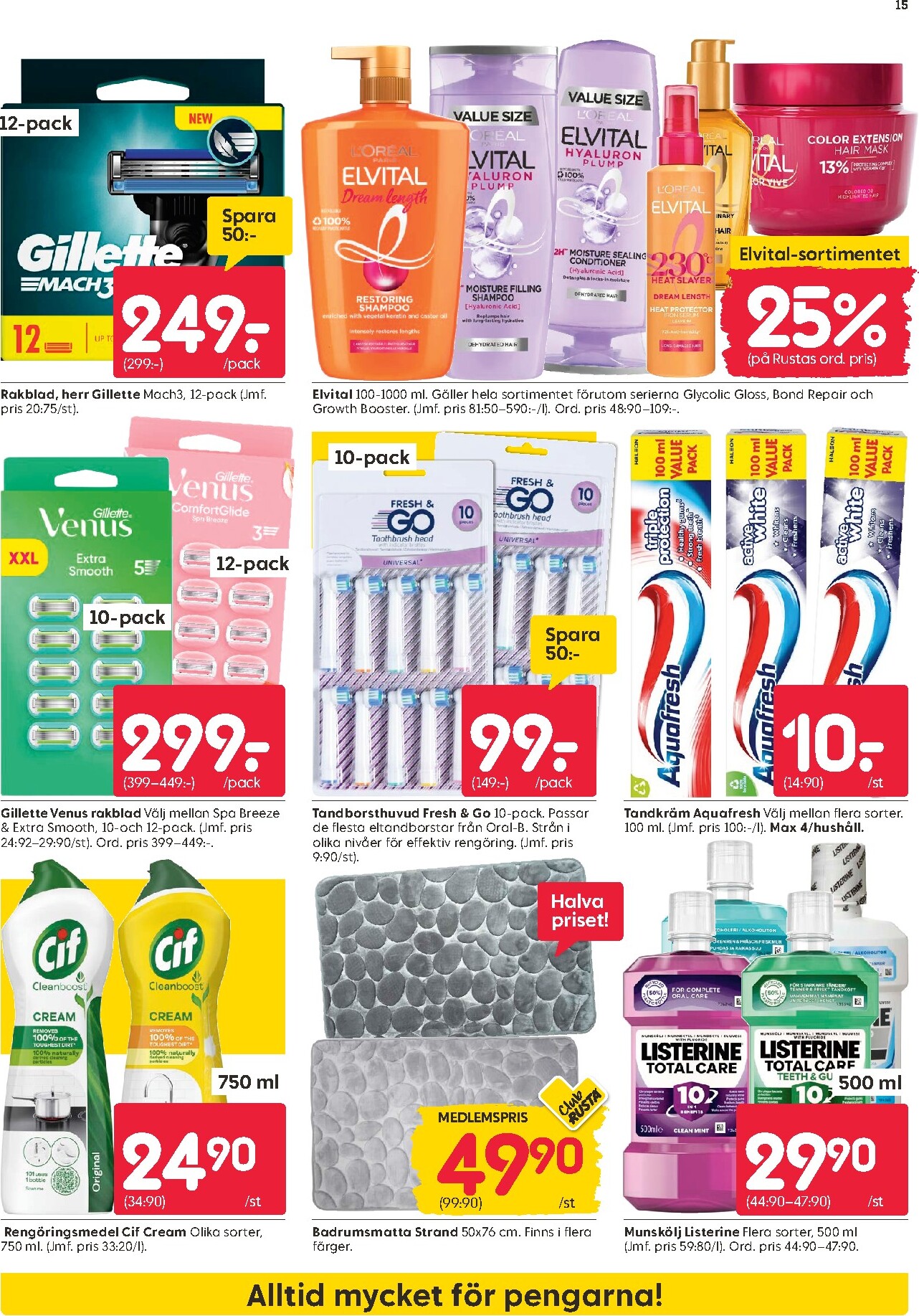 rusta - Aktuellt Rusta reklamblad från måndag, 08/06/2026 till söndag, 14/06/2026 - page: 15