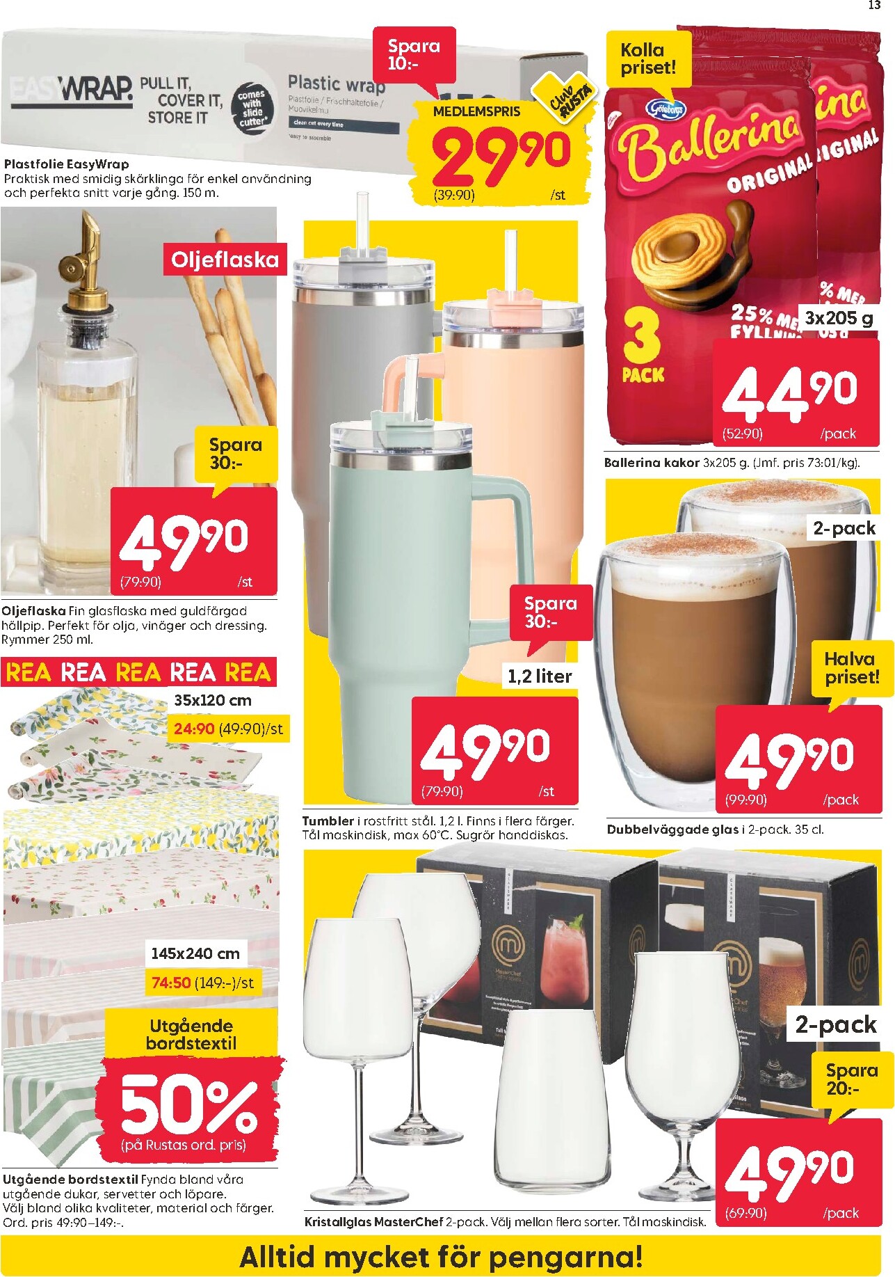 rusta - Aktuellt Rusta reklamblad från måndag, 29/06/2026 till söndag, 05/07/2026 - page: 13