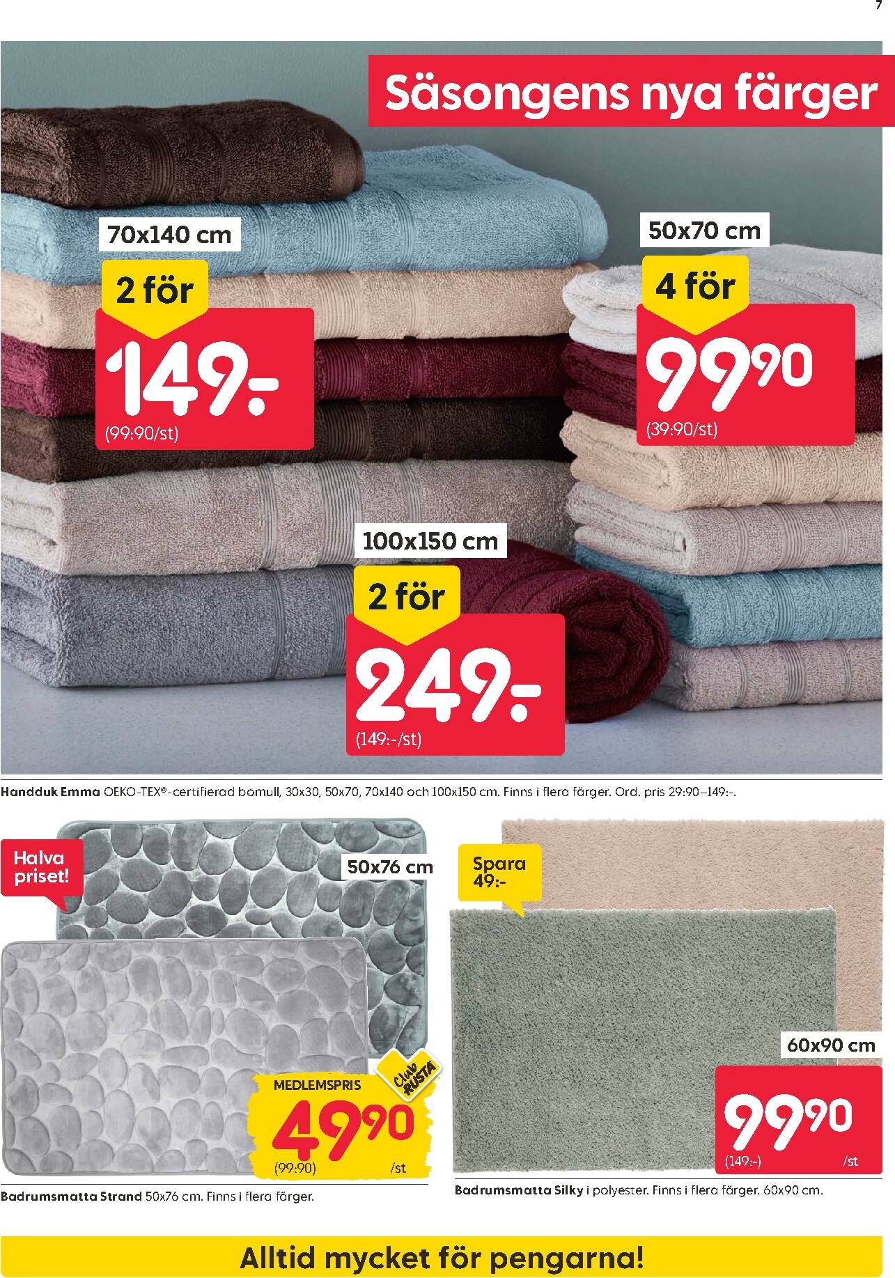 rusta - Aktuellt Rusta reklamblad från måndag, 27/07/2026 till fredag, 31/07/2026 - page: 7