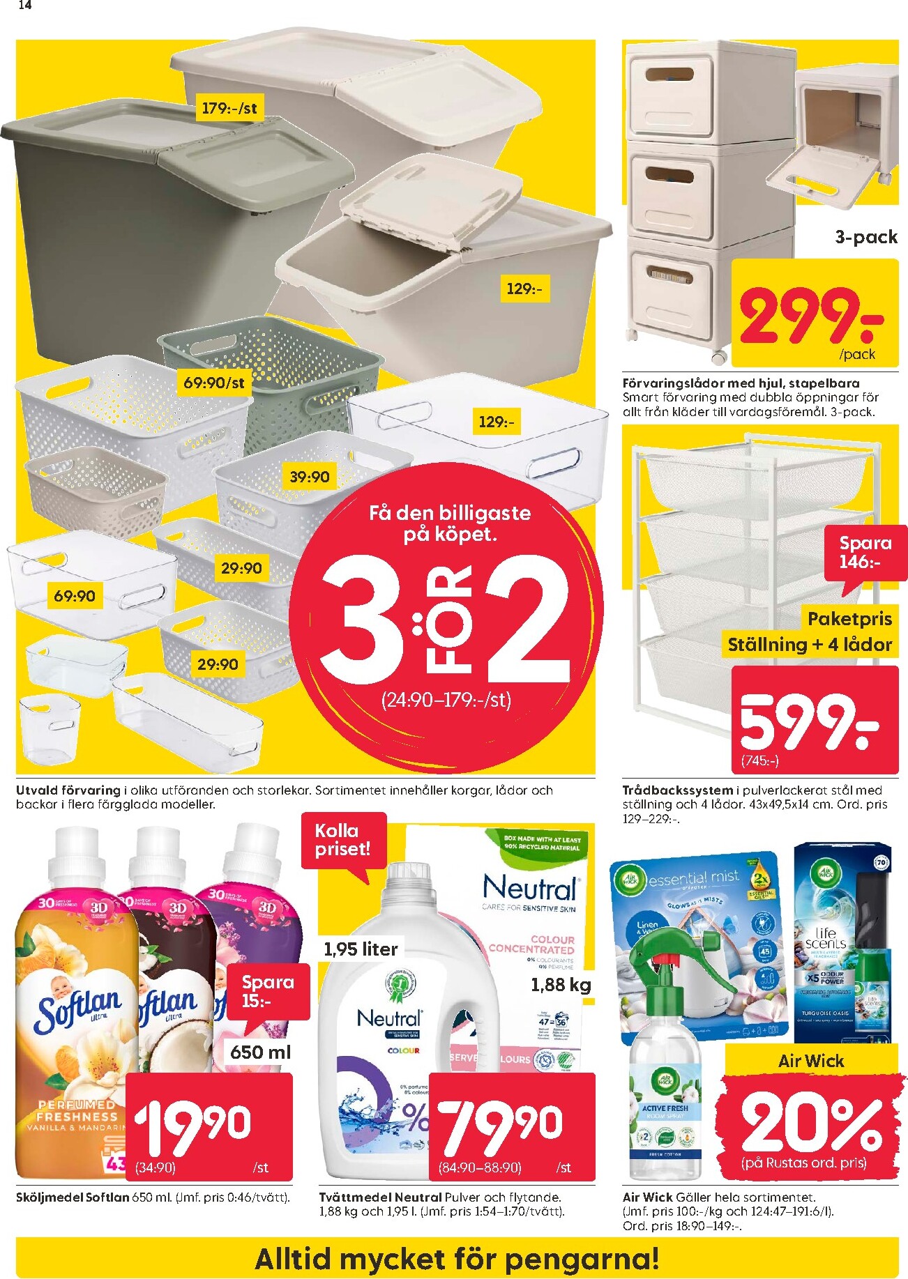 rusta - Aktuellt Rusta reklamblad från måndag, 03/08/2026 till söndag, 09/08/2026 - page: 14
