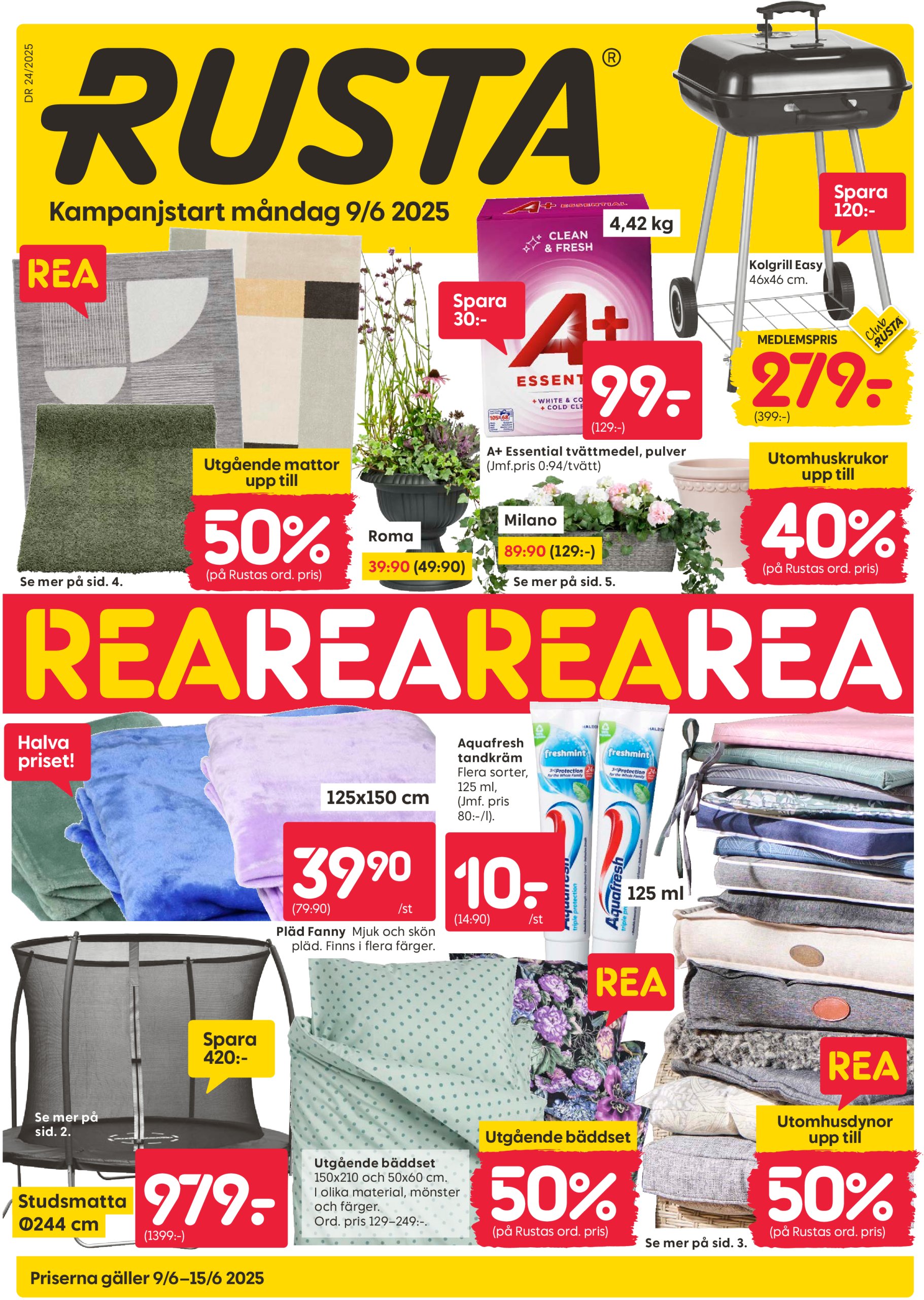 rusta - Rusta-reklambladet giltigt från 09/06 - 15/06 - page: 1