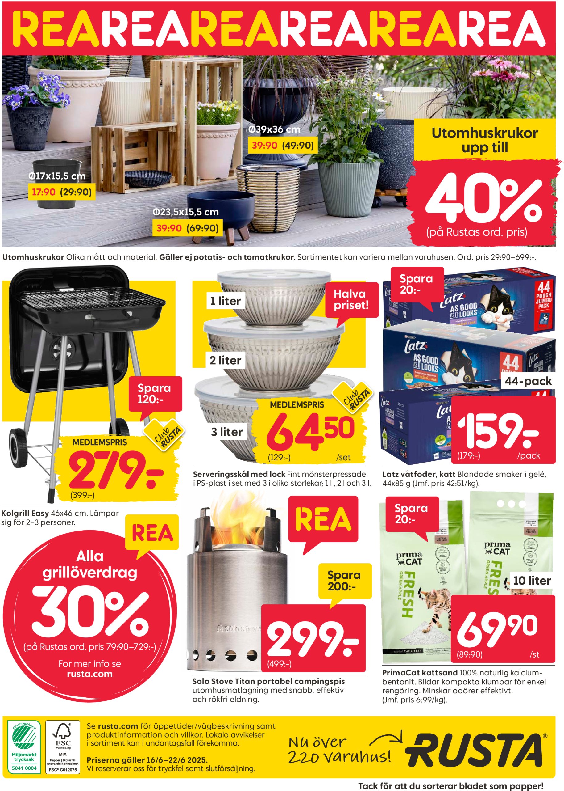 rusta - Rusta-reklambladet giltigt från 16/06 - 22/06 - page: 16