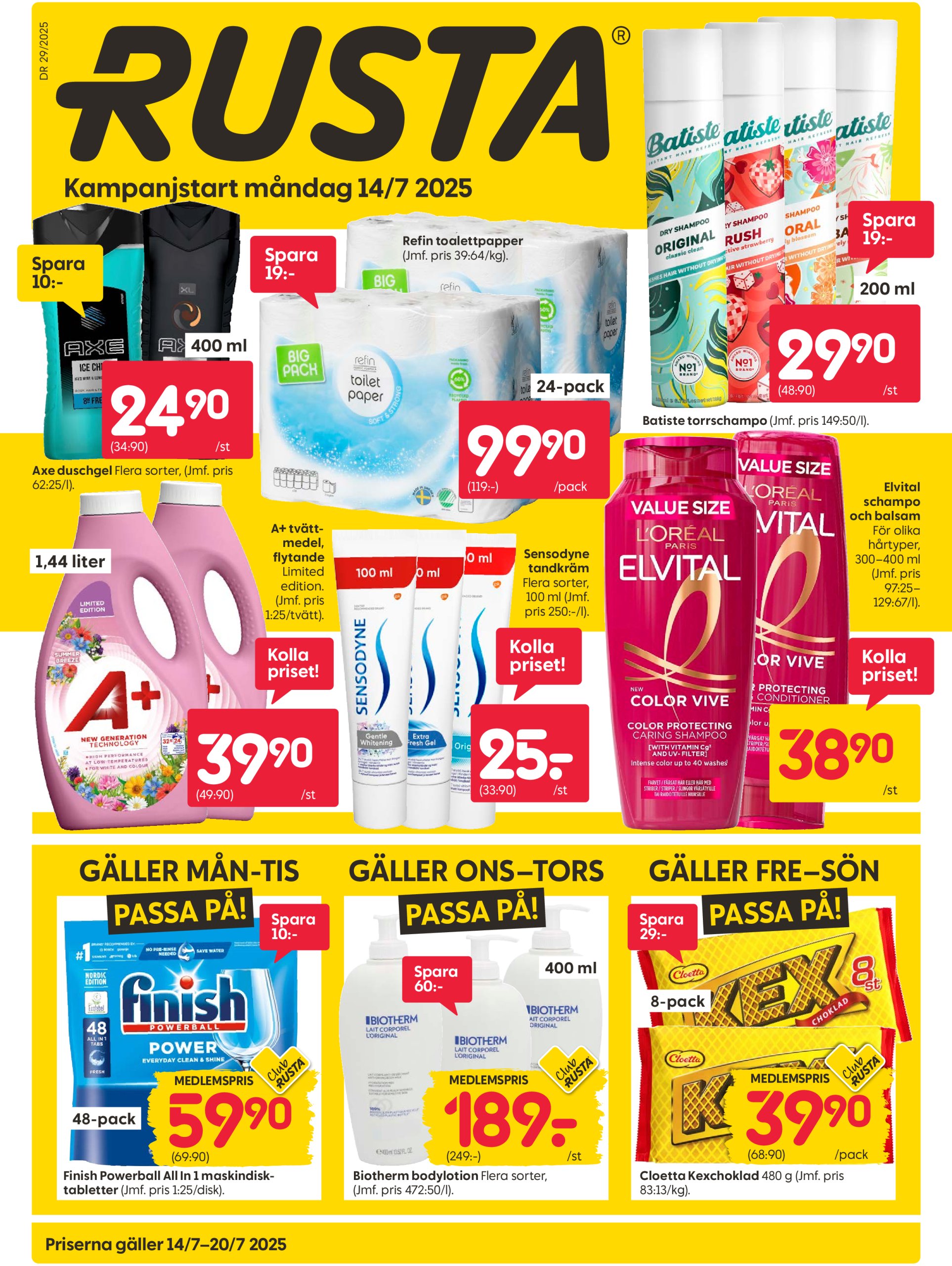 rusta - Rusta-reklambladet giltigt från 14/07 - 20/07