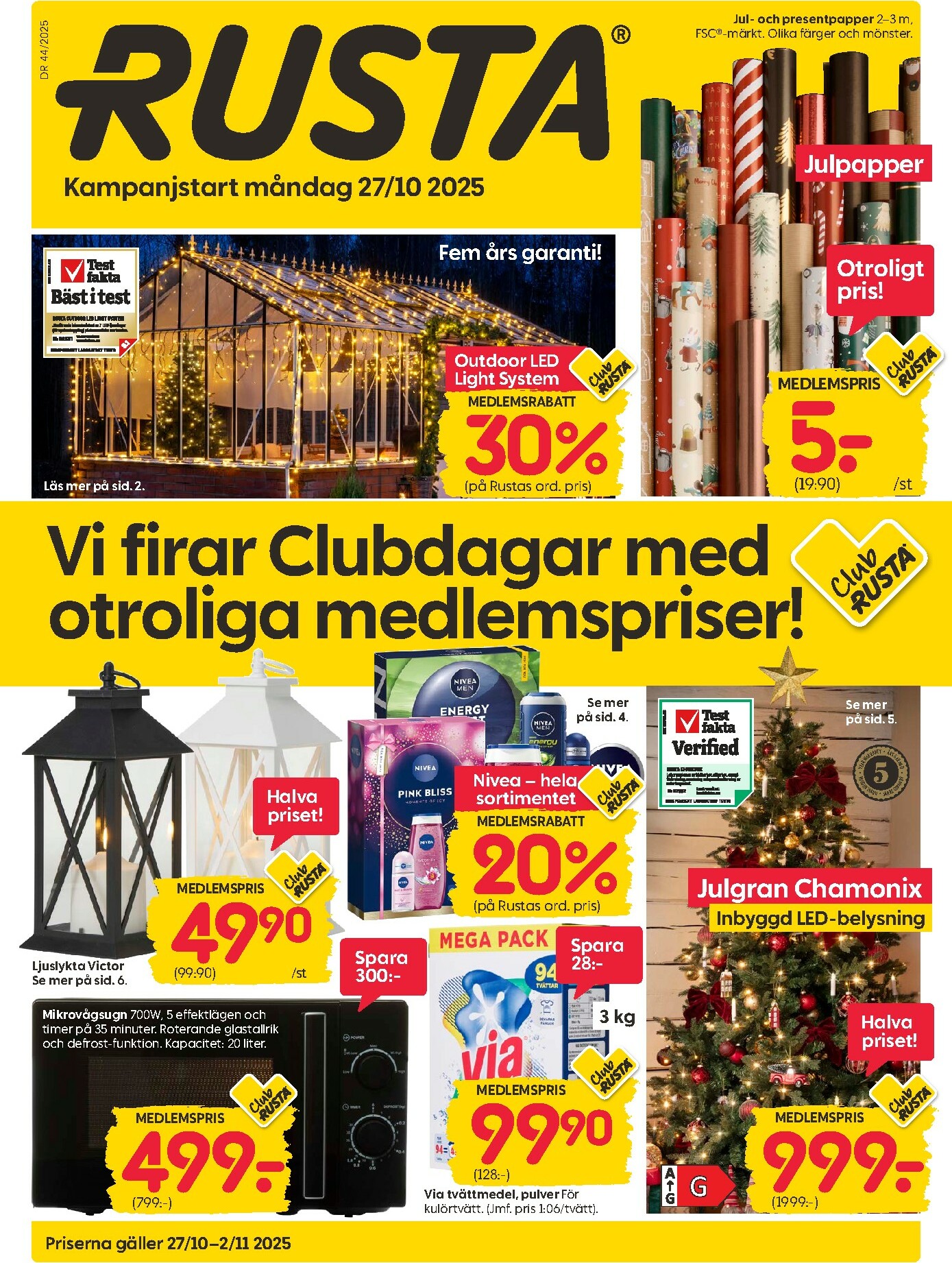 rusta - Rusta-reklambladet giltigt från 27/10 - 02/11
