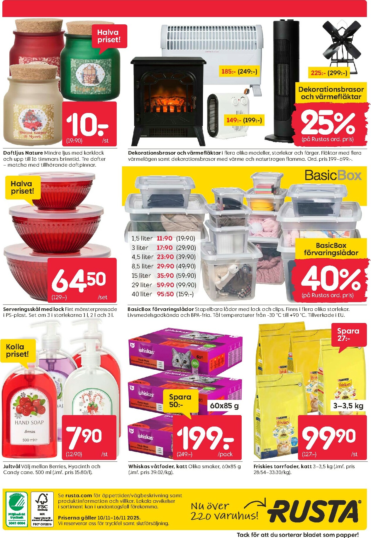 rusta - Rusta-reklambladet giltigt från 10/11 - 16/11 - page: 16