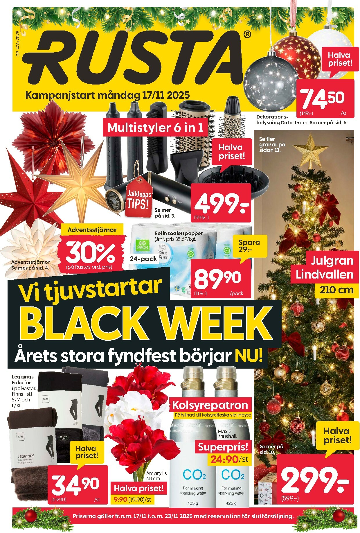 rusta - Rusta - Black Week-reklambladet giltigt från 17/11 - 23/11