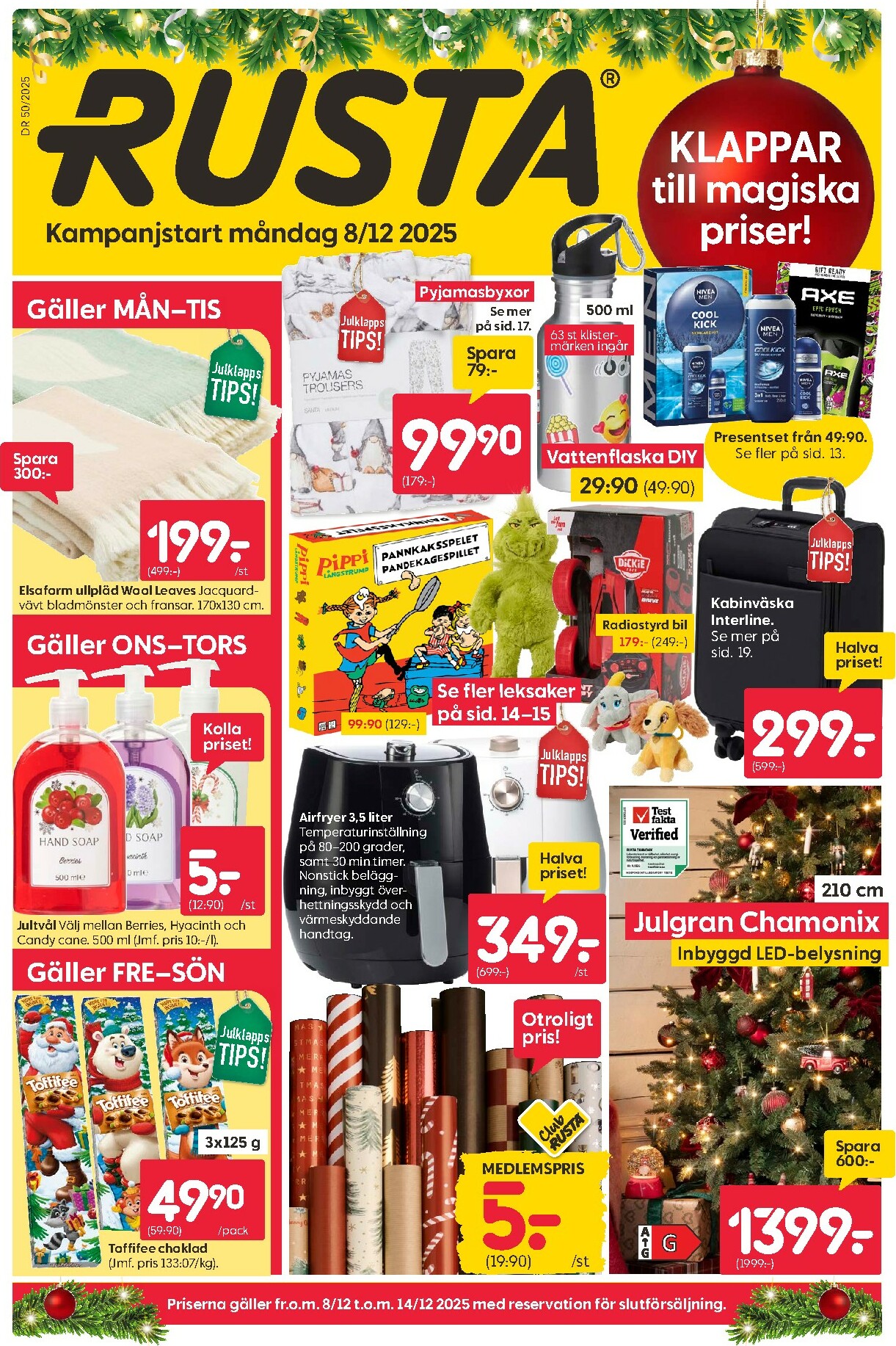 rusta - Rusta-reklambladet giltigt från 08/12 - 14/12